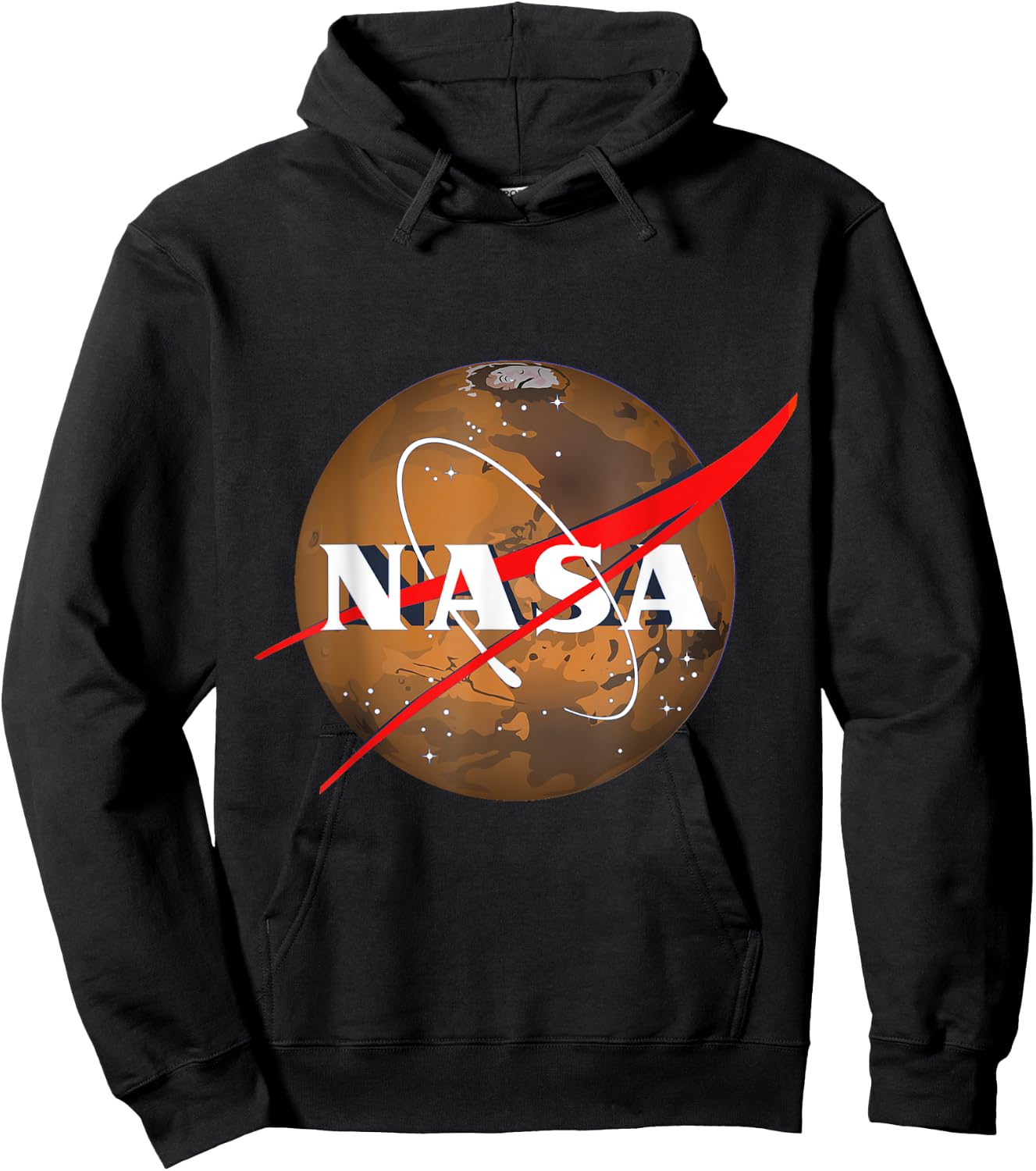 Official NASA Logo - Mars Hoodie - Hoodie | Black