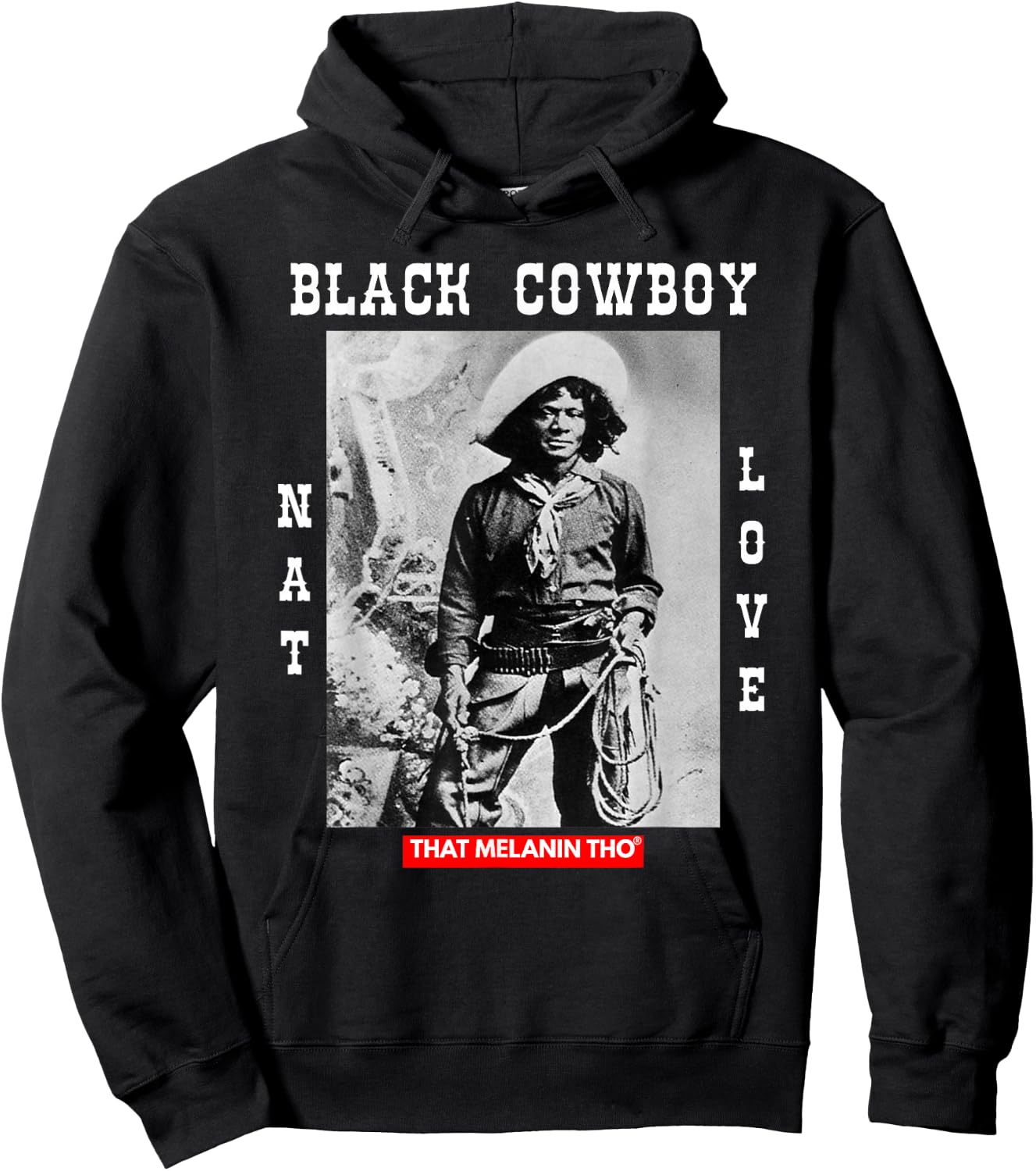Black Cowboy NAT Love African American Cowboys Black History Small Hoodie - Hoodie | Black