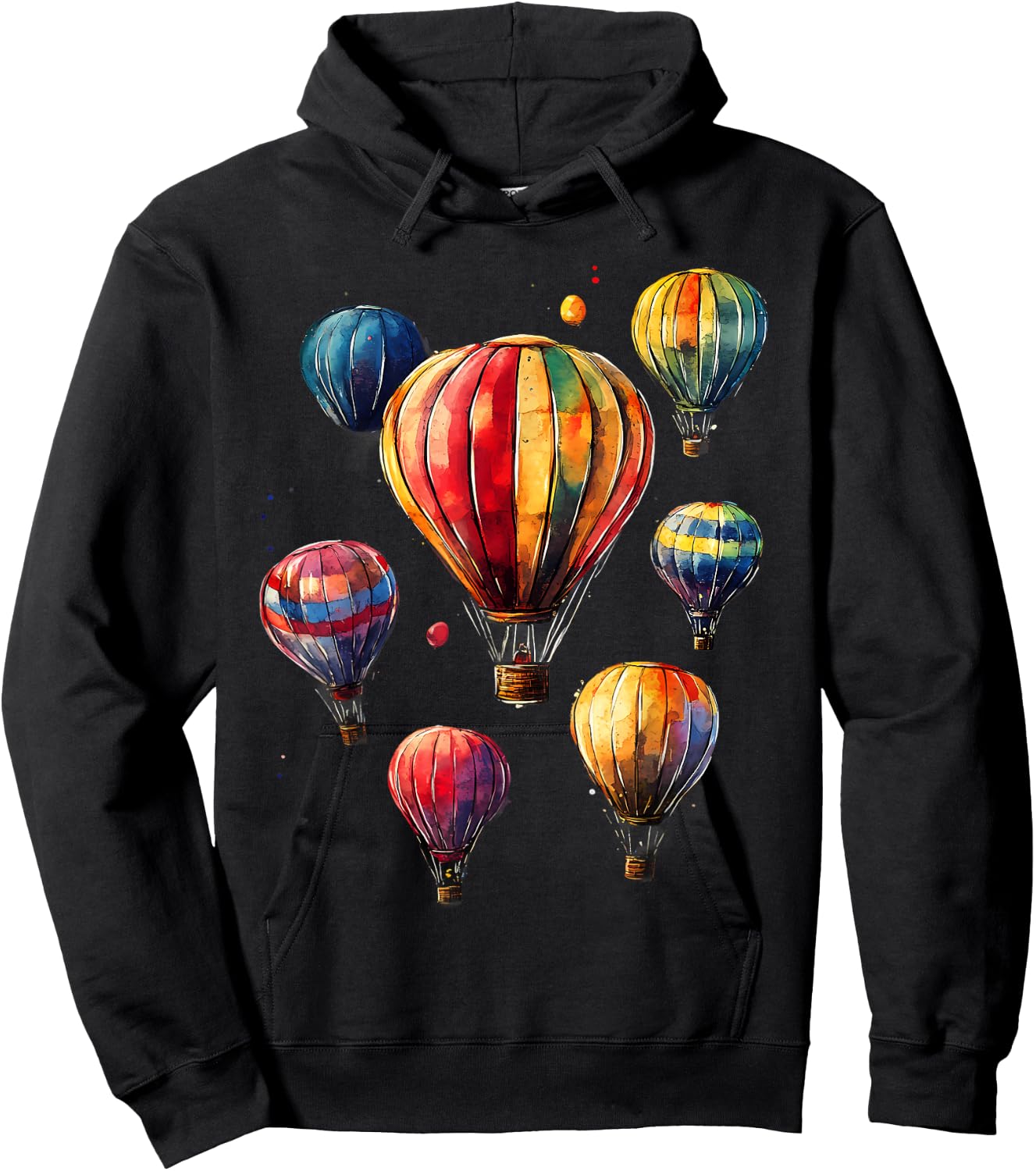 Hot Air Balloon Ride Festival Hot Air Ballooning Hoodie - Hoodie | Black