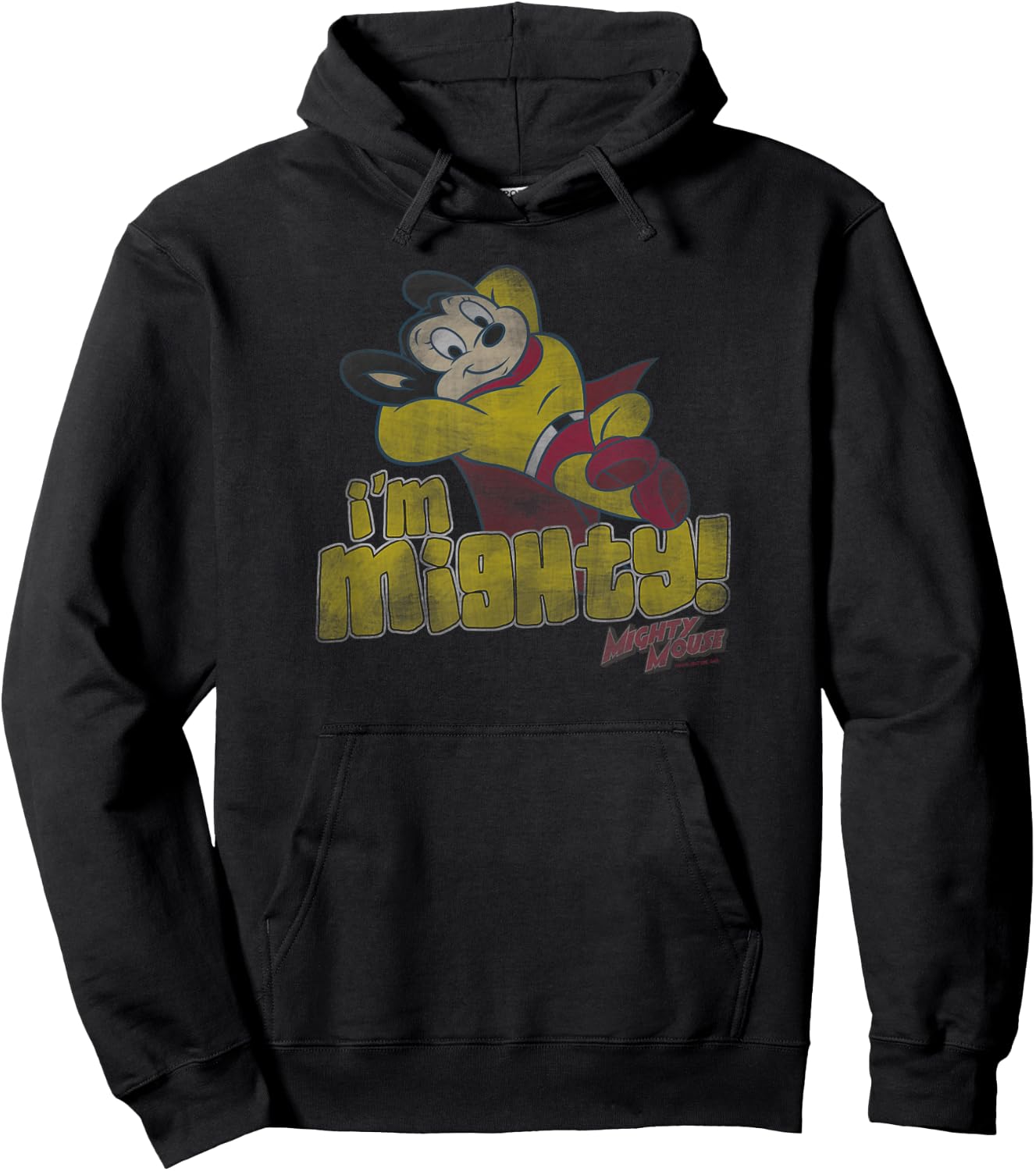 Mighty Mouse I'M Mighty Hoodie - Hoodie | Black