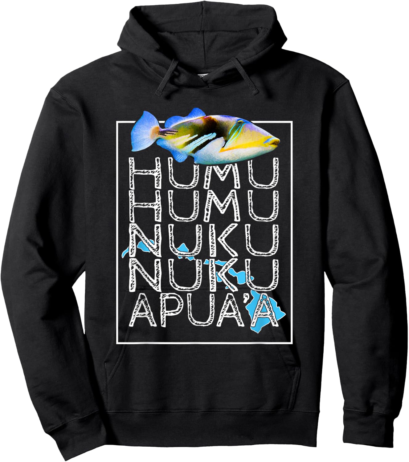 Humuhumunukunukuapua'a Triggerfish Hawaiian Shirt Hoodie - Hoodie | Black
