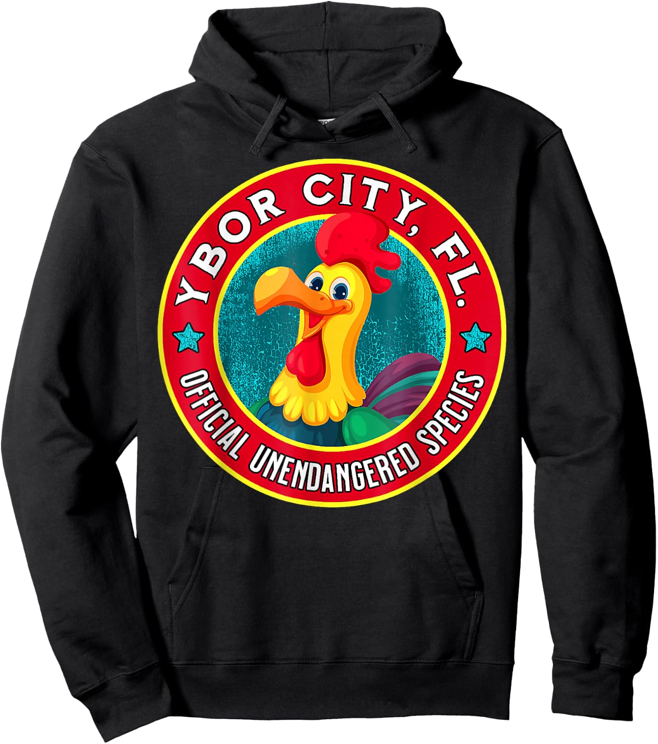 Ybor City Chicken Official Unendangered Species Souvenir Hoodie - Hoodie | Black