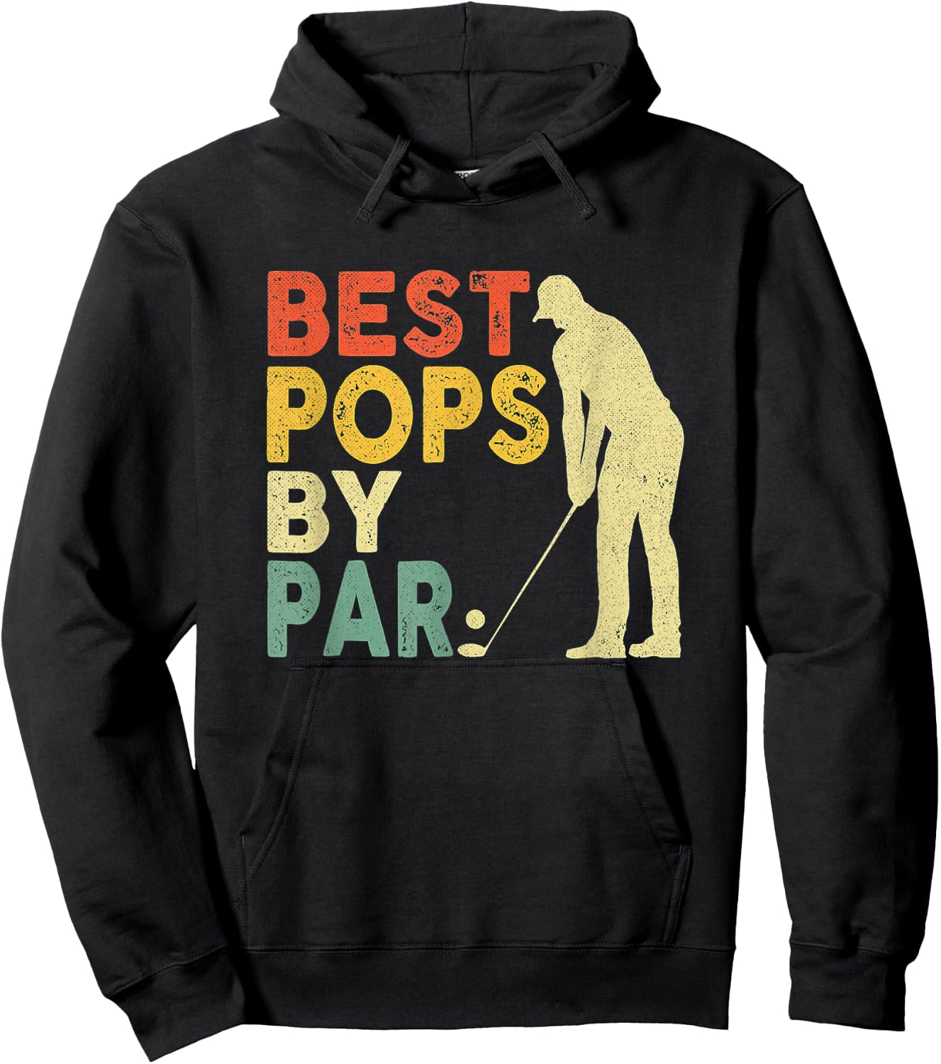 Best Pops By Par Funny Golf Hoodie - Hoodie | Black