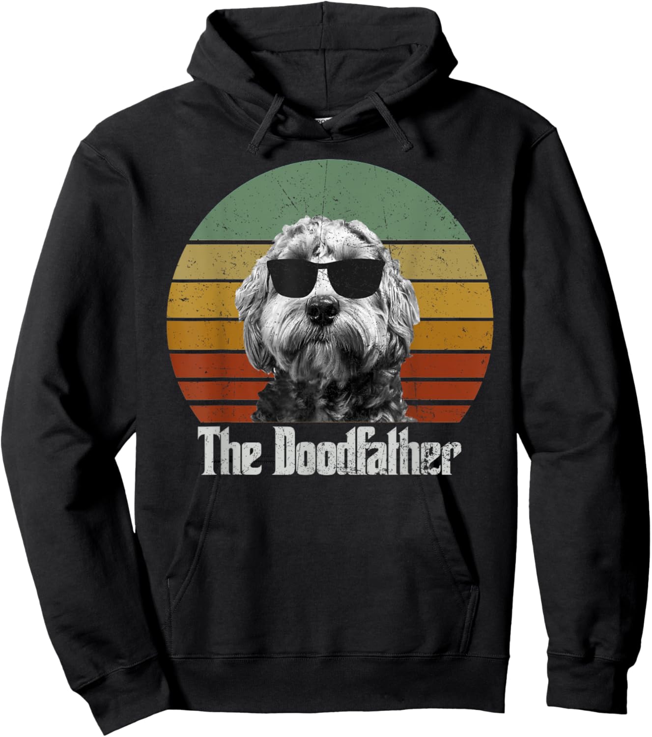 The Doodfather Best Doodle Dad Doodle Dog Fathers Day Women Hoodie - Hoodie | Black