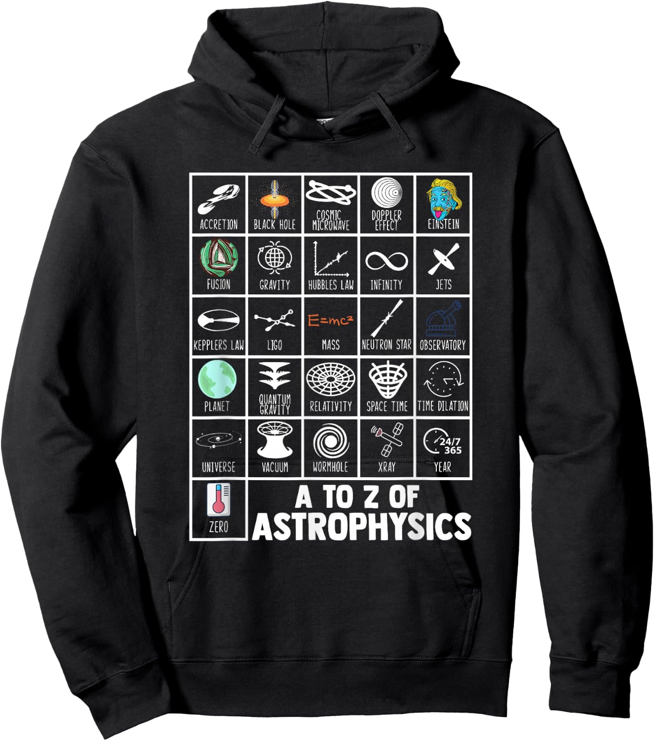 Celestial Space Objects Astrophysics Astrologer Stargazer Hoodie - Hoodie | Black