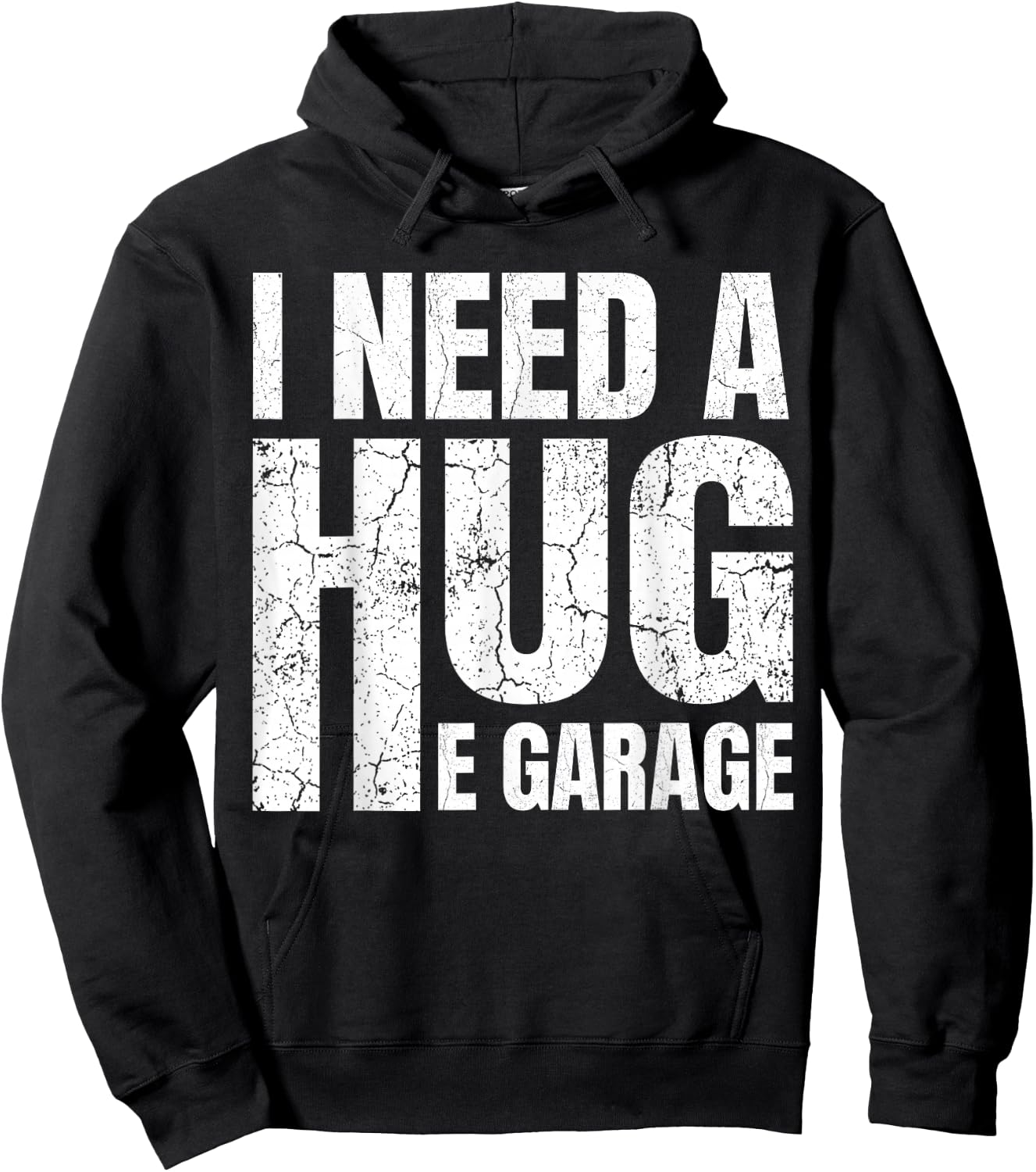 I Need A Hug E Garage Mechanic Car Enthusiast Hoodie - Hoodie | Black
