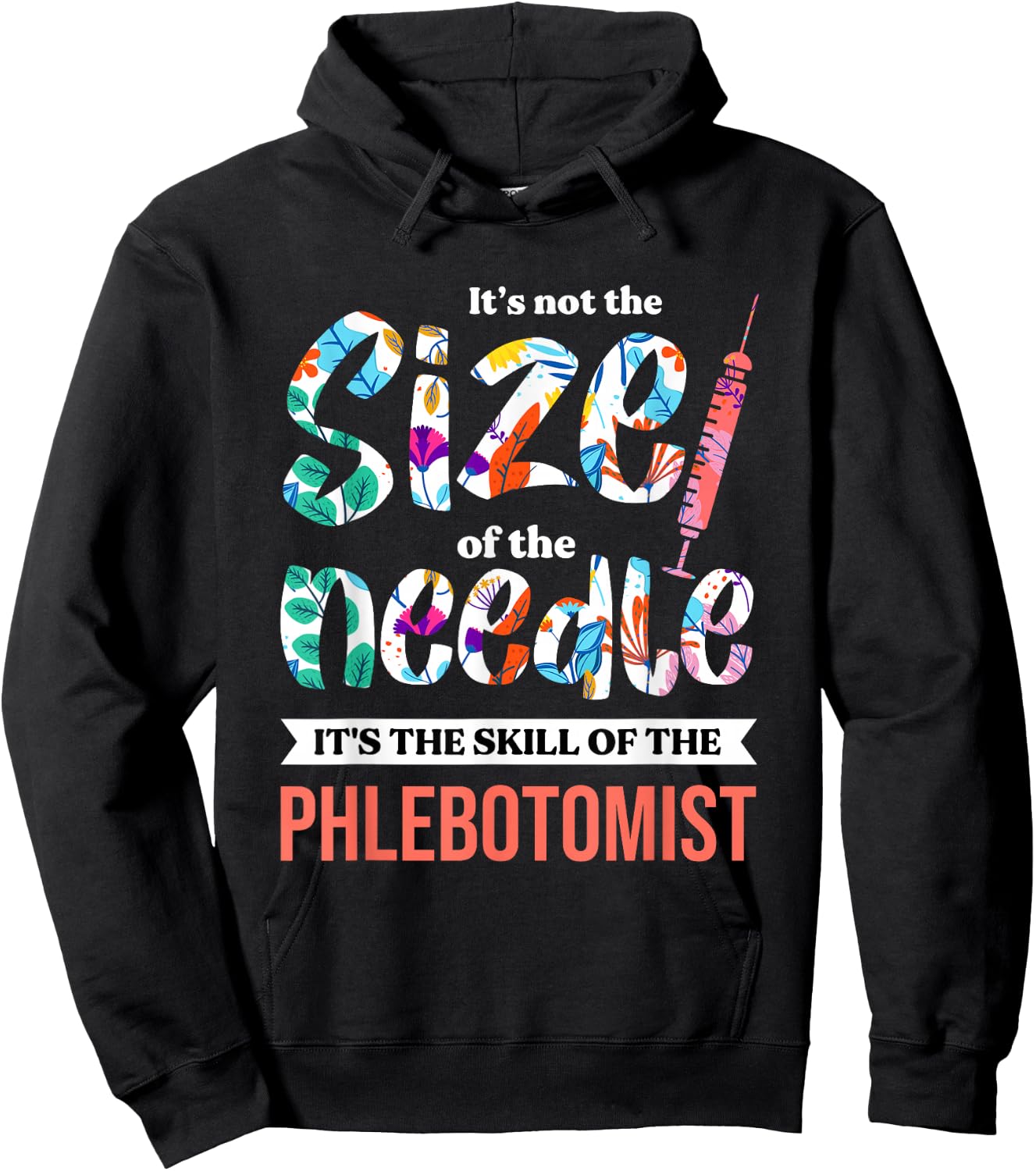 Phlebotomist Skill Syringe Phlebotomy Medical Nurse Blood Hoodie - Hoodie | Black
