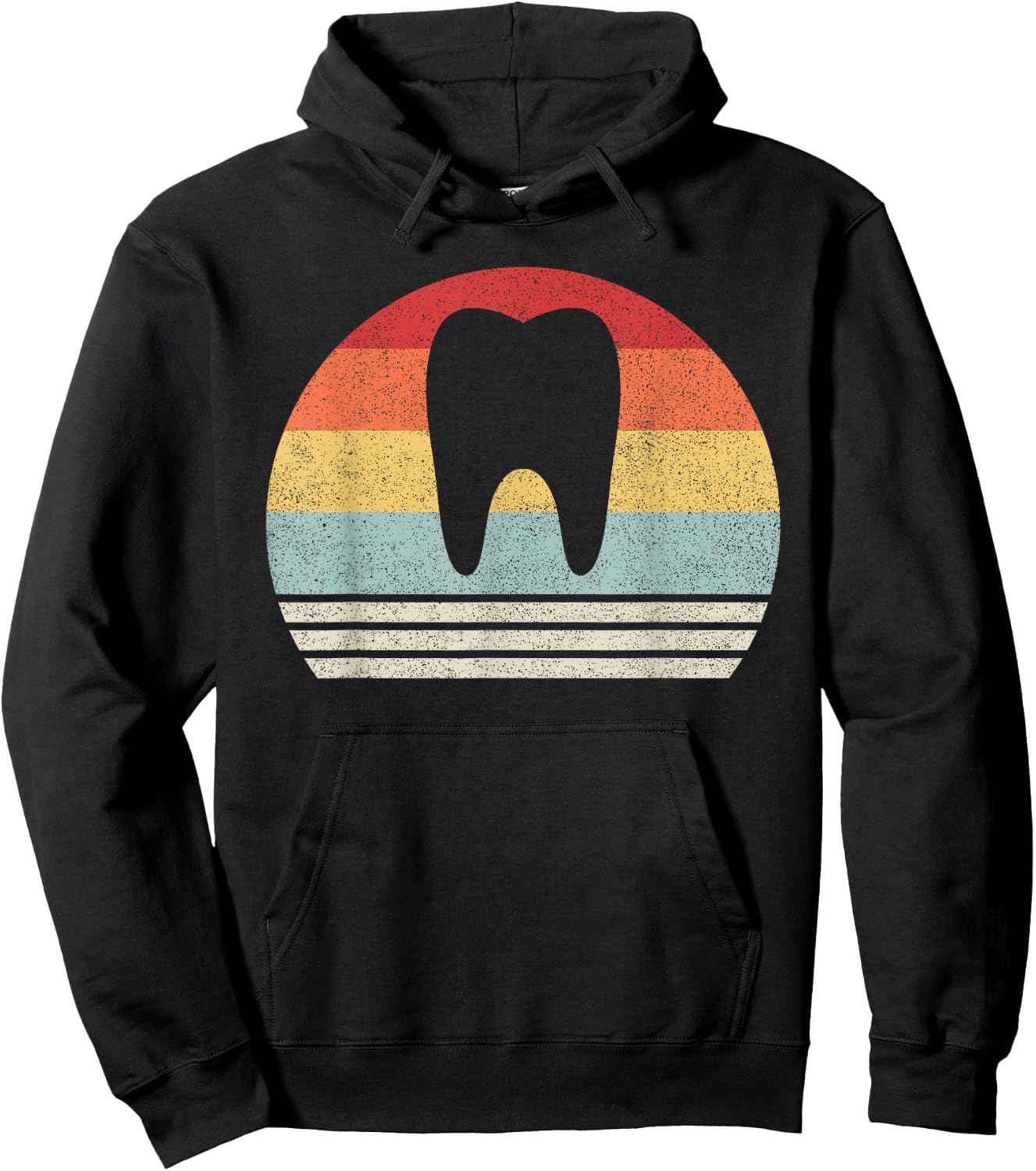 Retro Dentist Teeth Shirt Dental Hygienist Gift Dentist Hoodie - Hoodie | Black