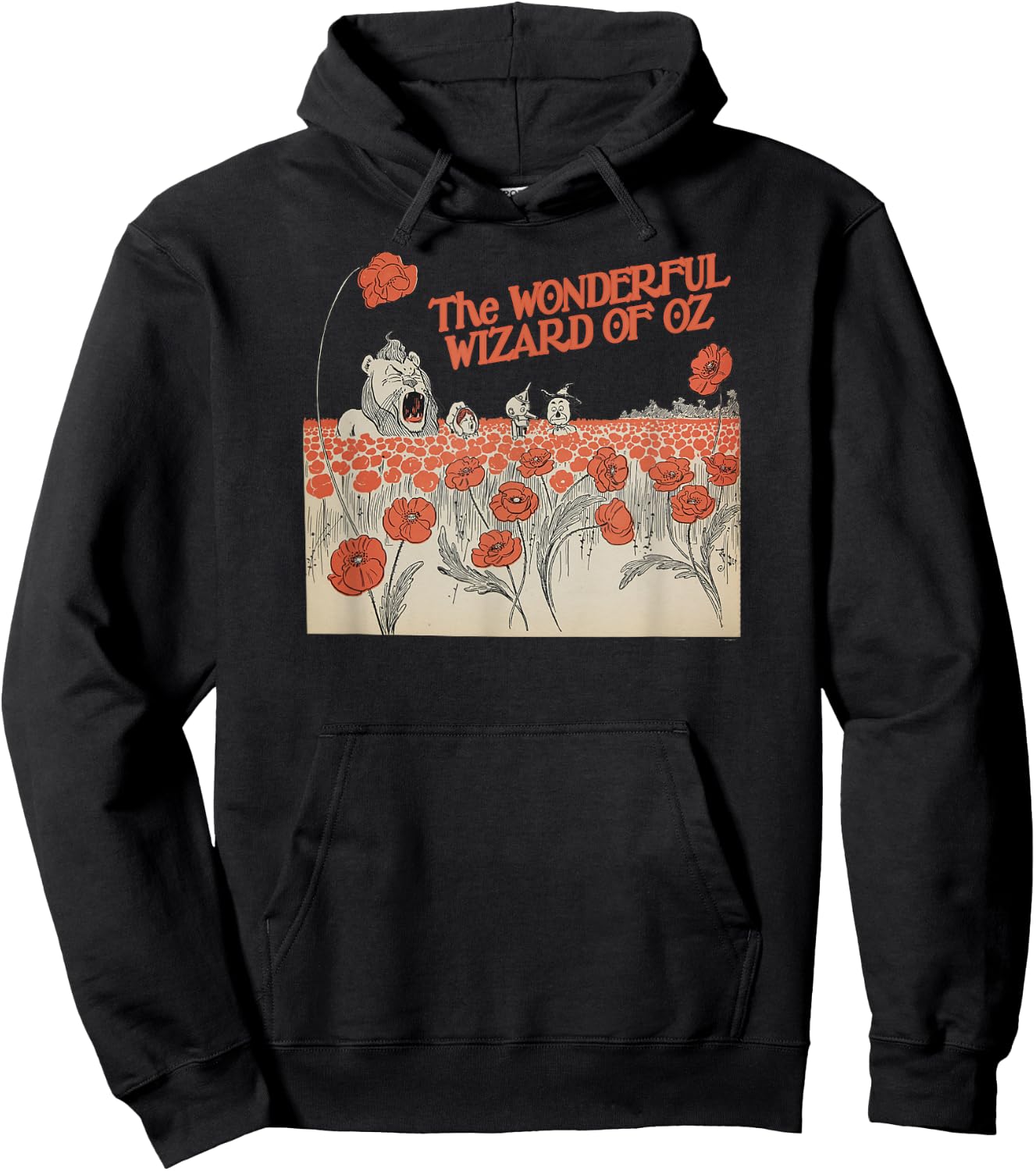Poppies Vintage Wizard of OZ - The Deadly Poppy Field Hoodie - Hoodie | Black
