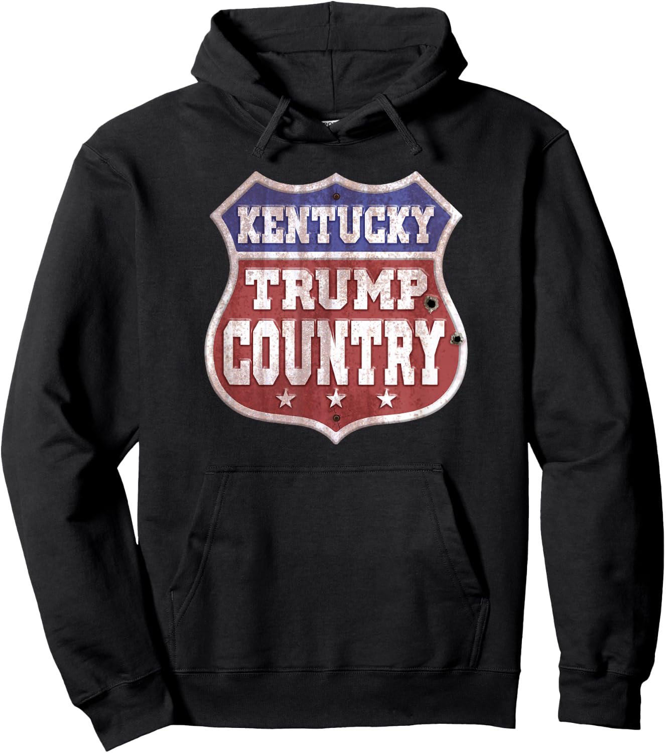 Trump 2024 Sign - Kentucky Trump Country - Trump 2020 Hoodie - Hoodie | Black