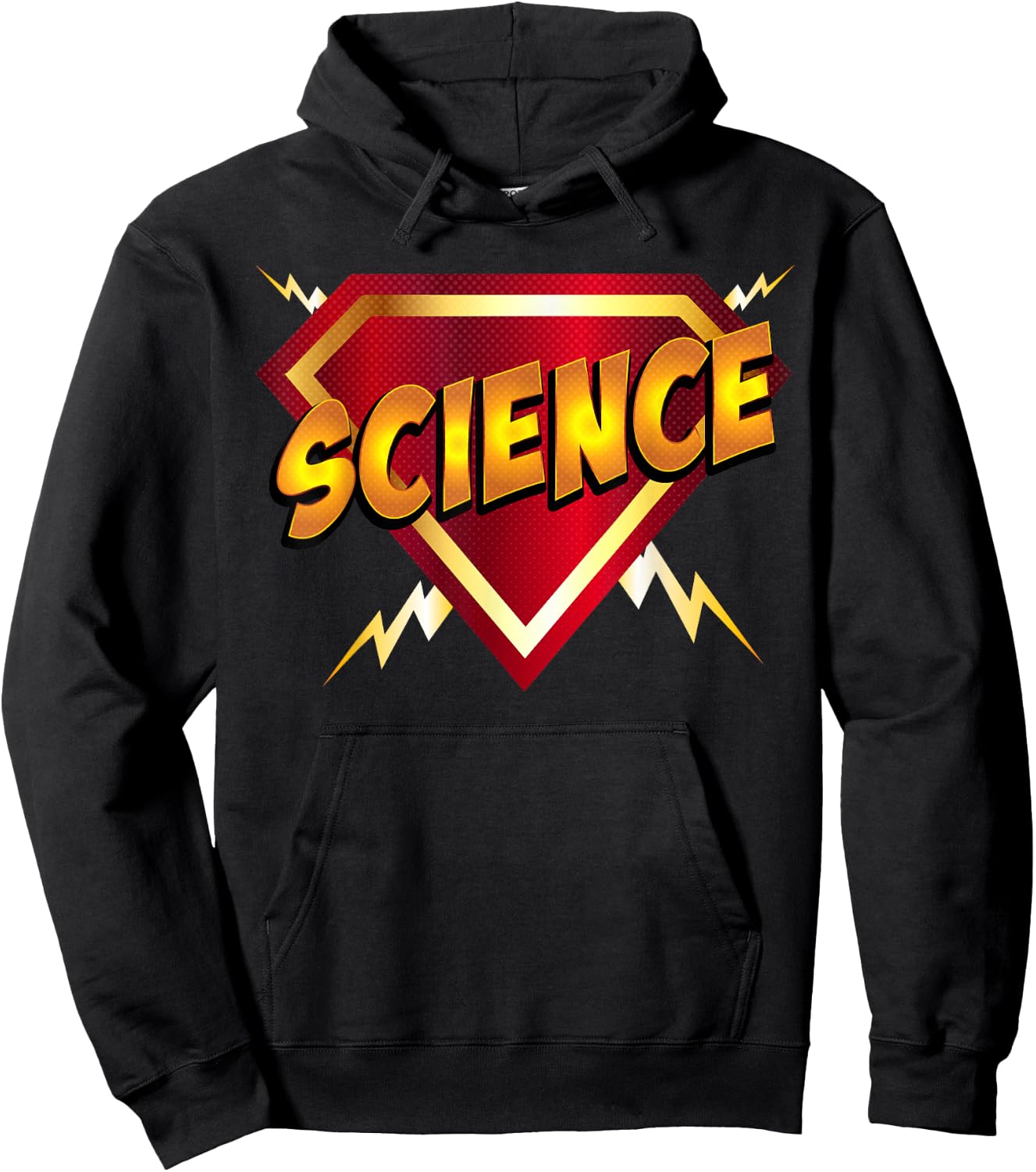Super Science Superhero Scientist Comic Style Hoodie - Hoodie | Black