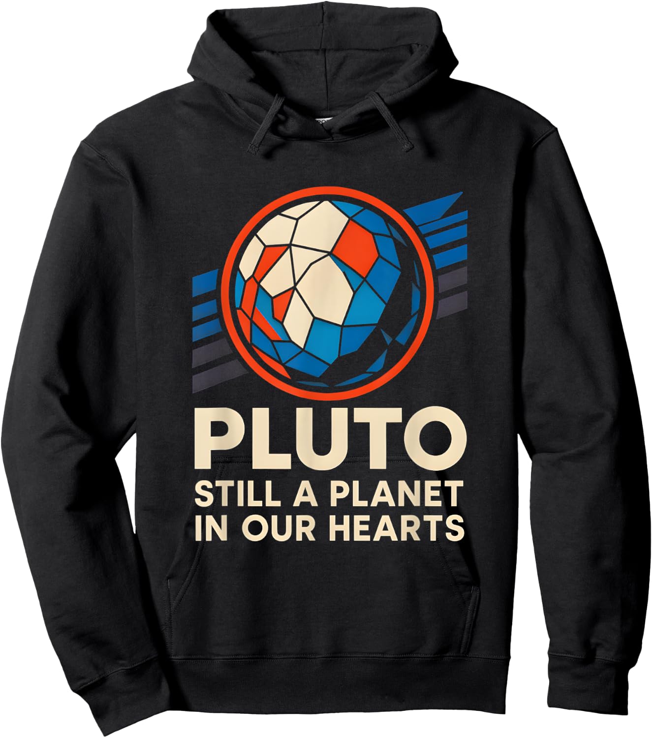 Pluto Still A Planet Vintage Men's SpaceWolf Hoodie - Hoodie | Black