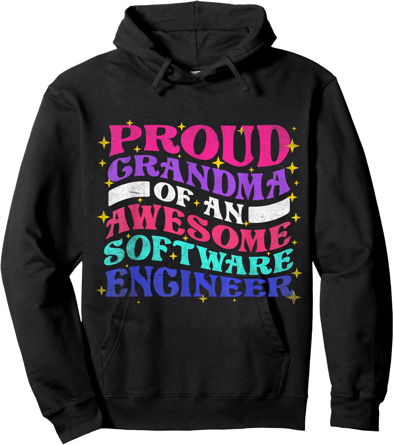 Proud Grandma Of Software Engineer Engineering Graphic Hoodie - Hoodie | Black