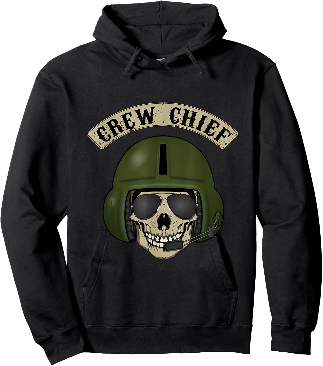 Helicopter Crew Chief T shirt - great Gift Hoodie - Hoodie | Black