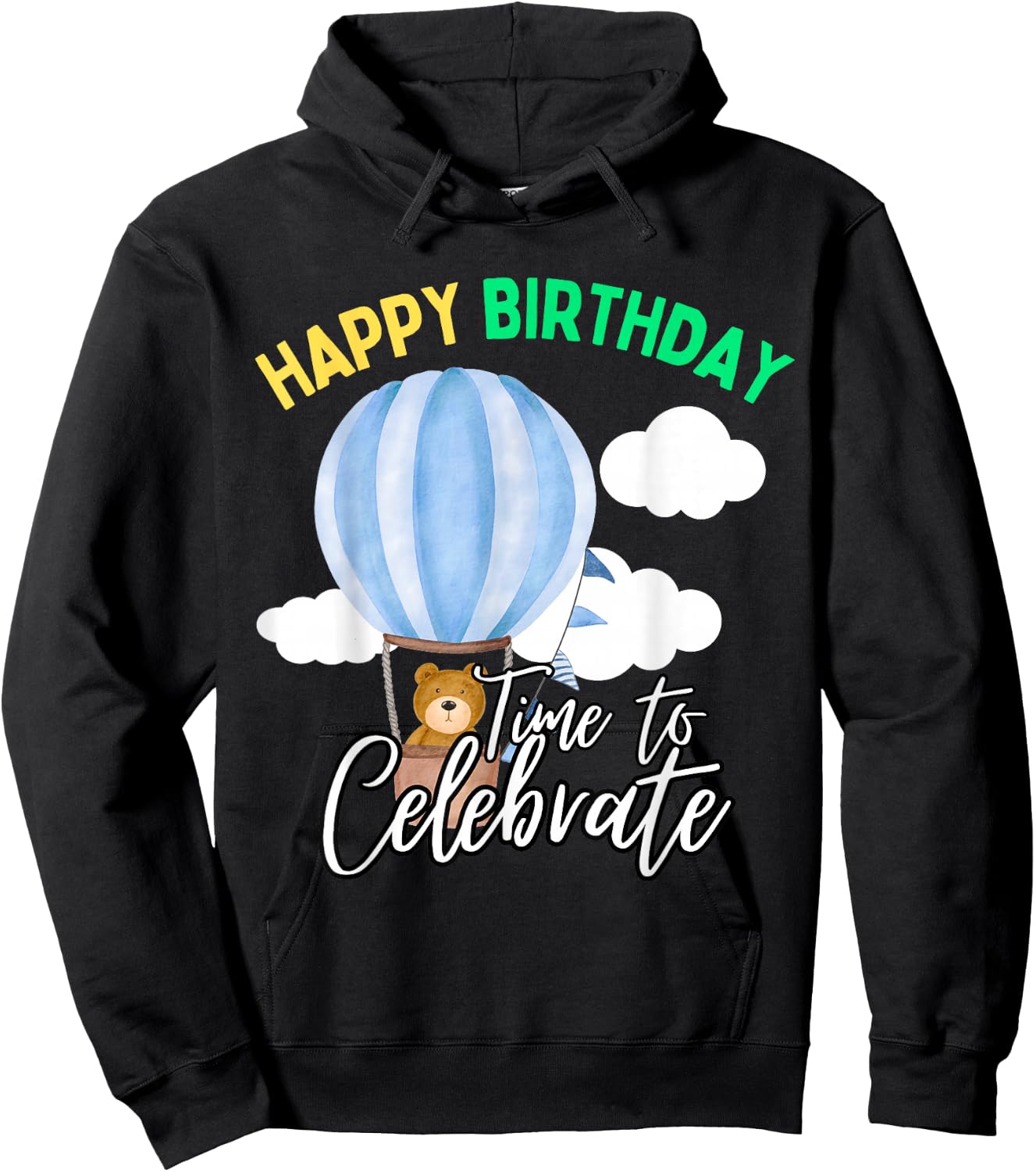 Hot Air Balloon Captain Ballooning Birthday Hot Air Balloon Hoodie - Hoodie | Black