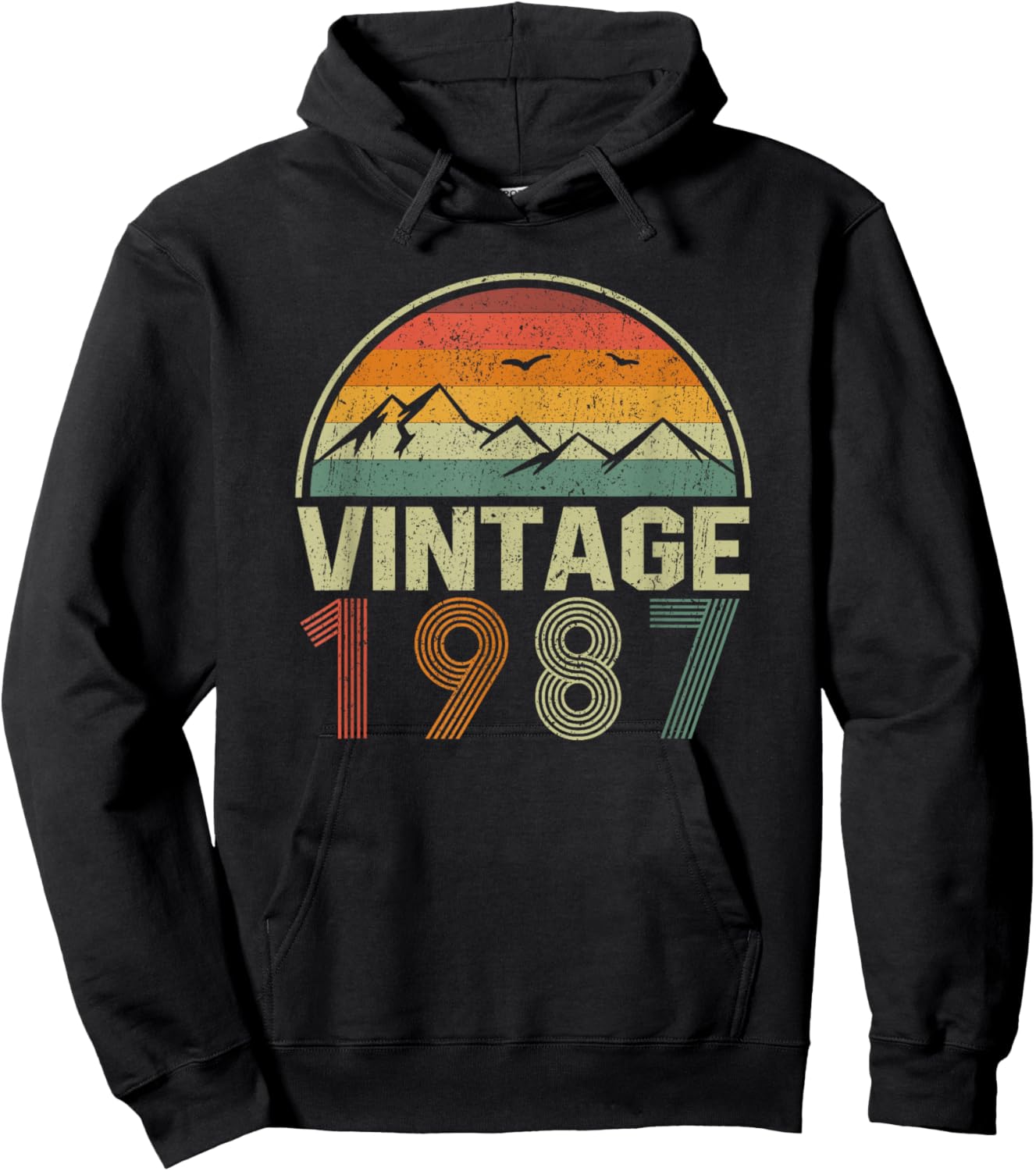 Classic 38th Birthday Gift Vintage 1987 Hoodie - Hoodie | Black