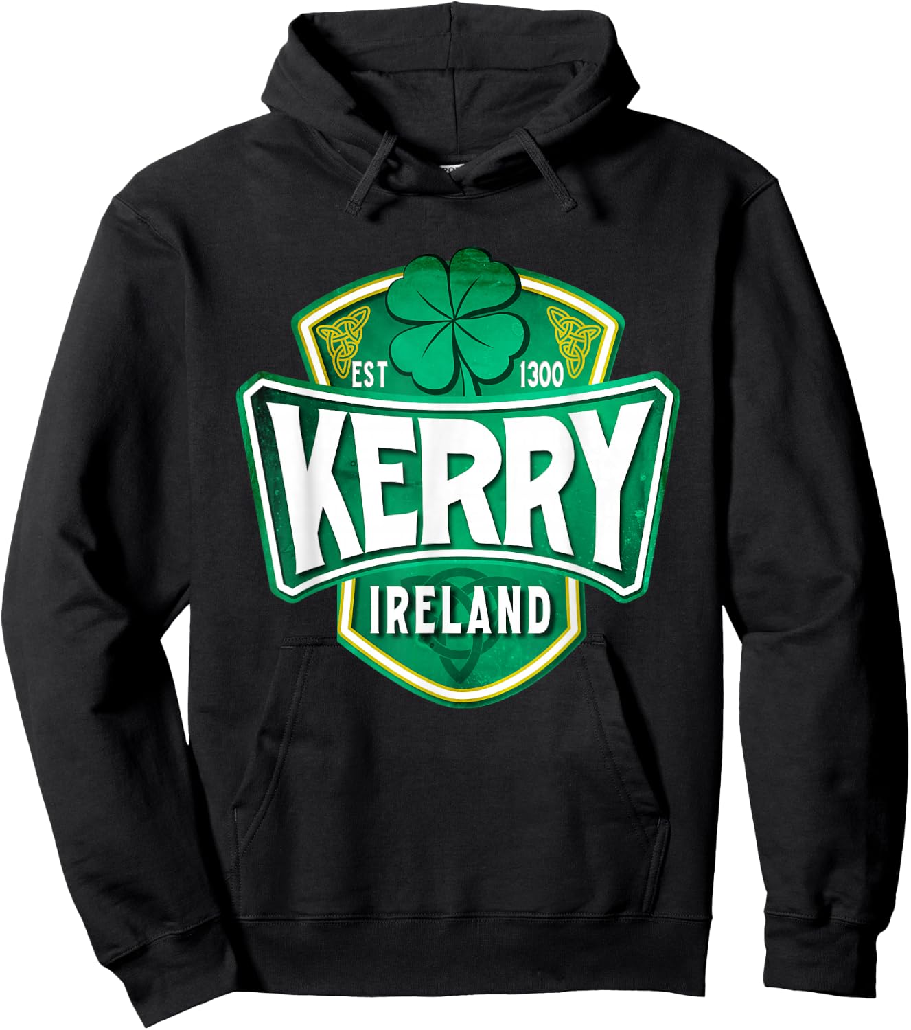 County Kerry Ireland Irish Gaelic Football Hurling Badge Hoodie - Hoodie | Black