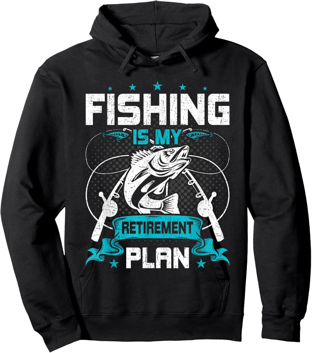 My Retirement Plan is Fishing Fly Fishing Retired Hoodie - Hoodie | Black