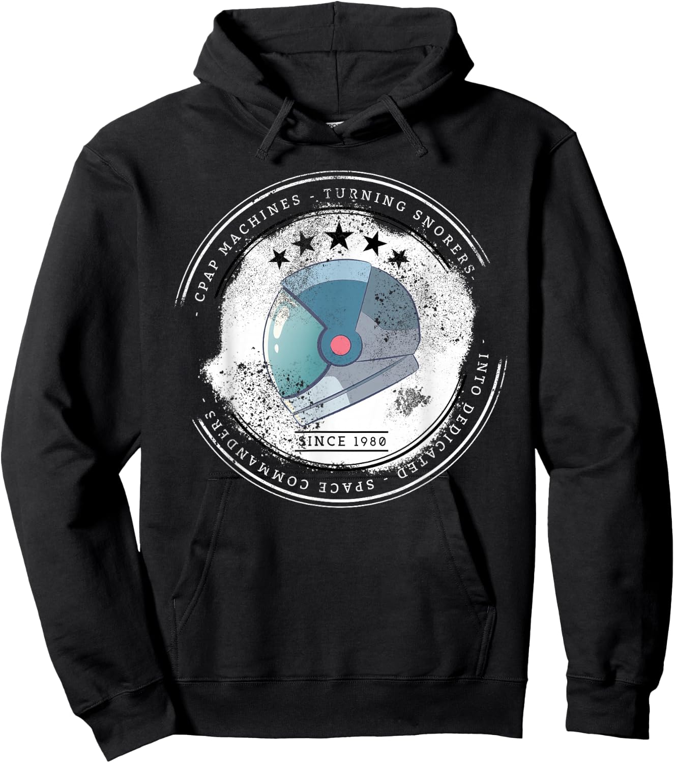 CPAP Machines Turning Snorers Into Space Commanders CPAP Hoodie - Hoodie | Black