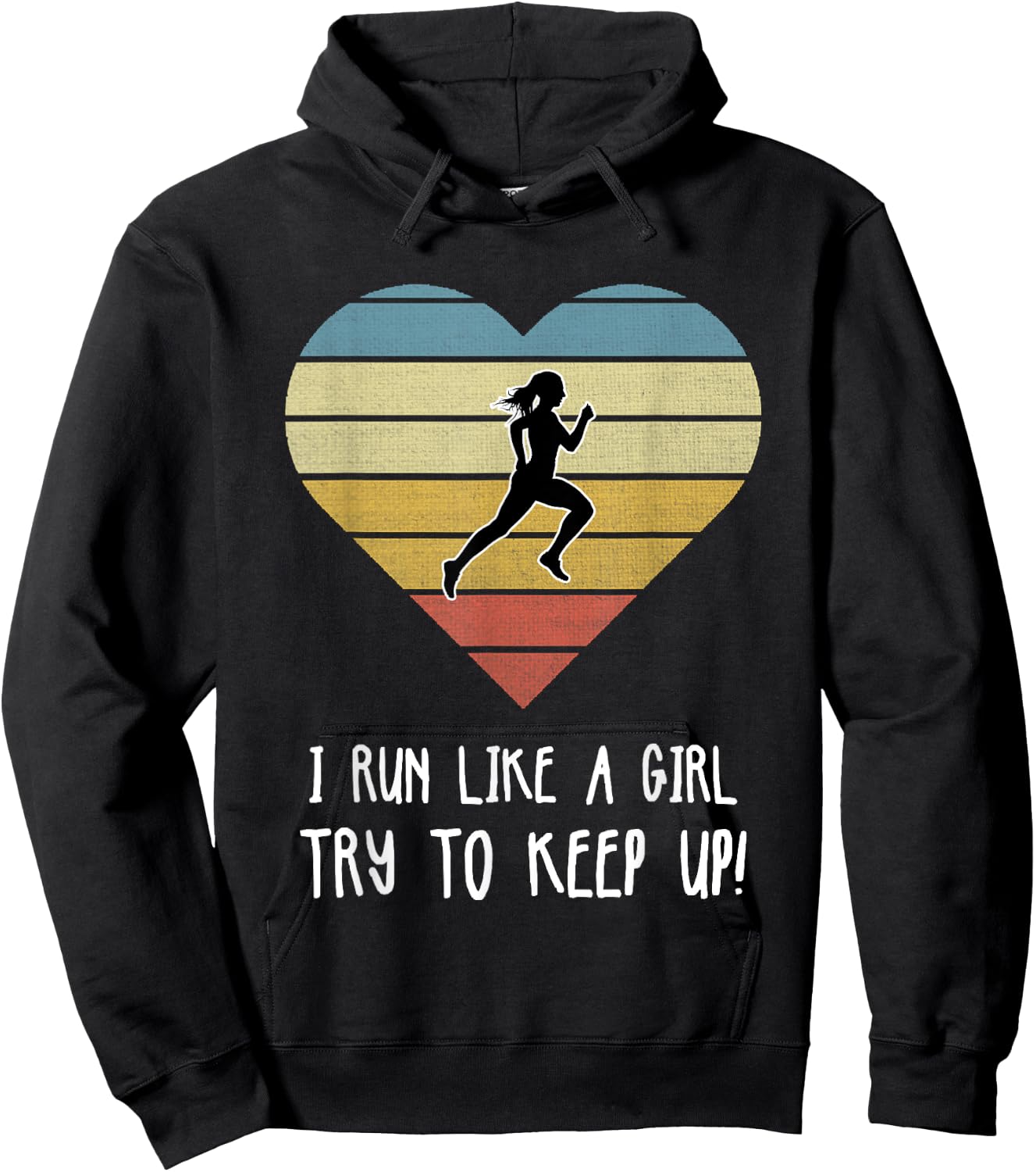 Girls Running & Jogging Gift Hoodie - Hoodie | Black