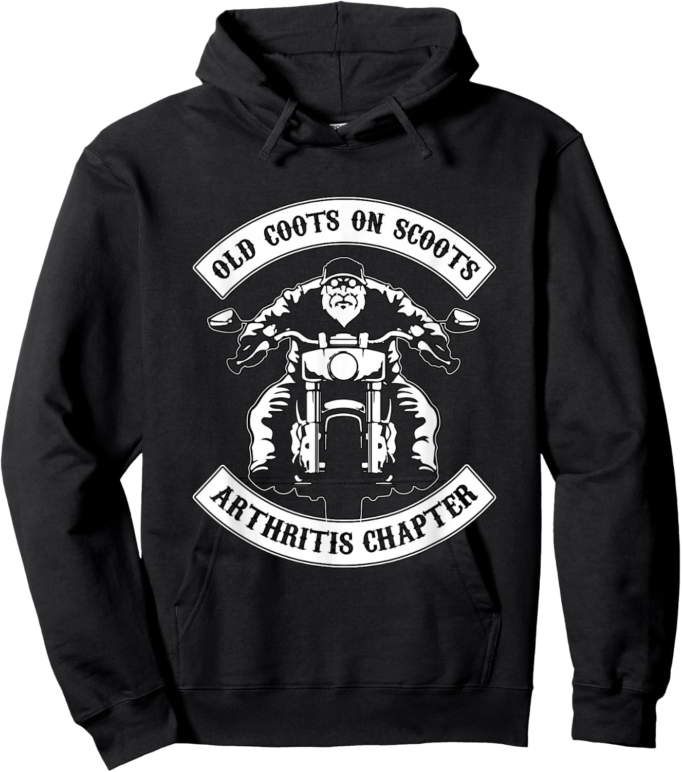 Old Coots On Scoots Arthritis Chapter for bikers Hoodie - Hoodie | Black