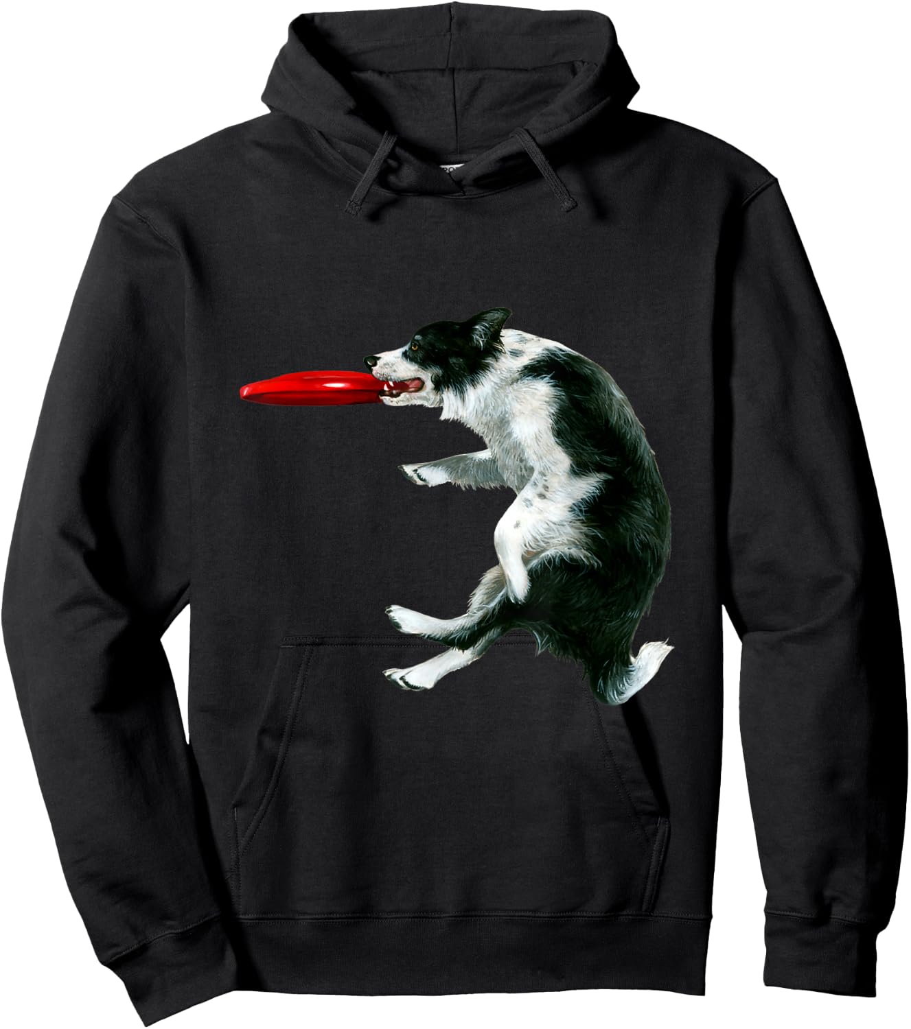 Frisbee Catch Border Collie Shirt Hoodie - Hoodie | Black