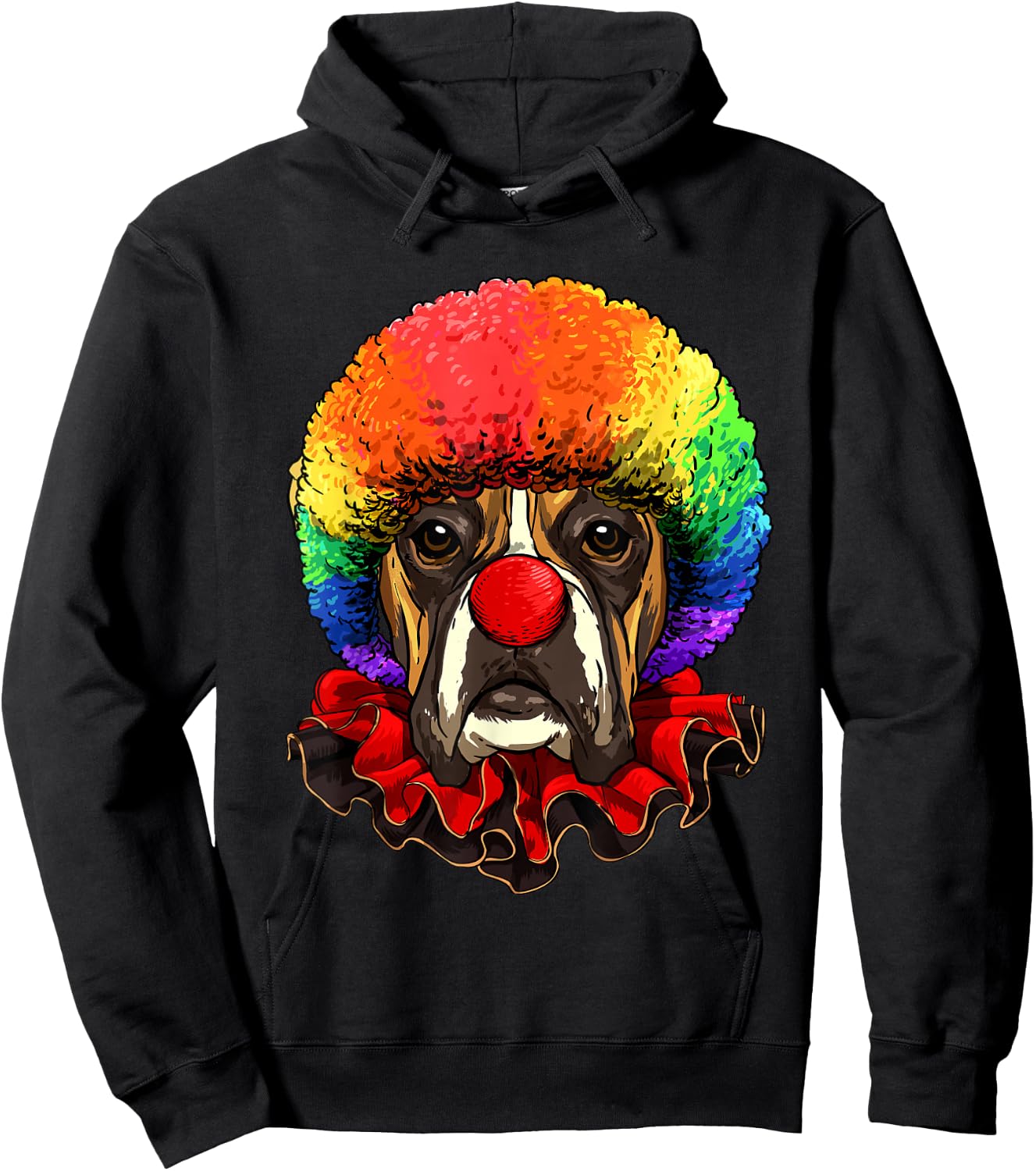 Boxer Clown Boxer Dog Circus Hoodie - Hoodie | Black