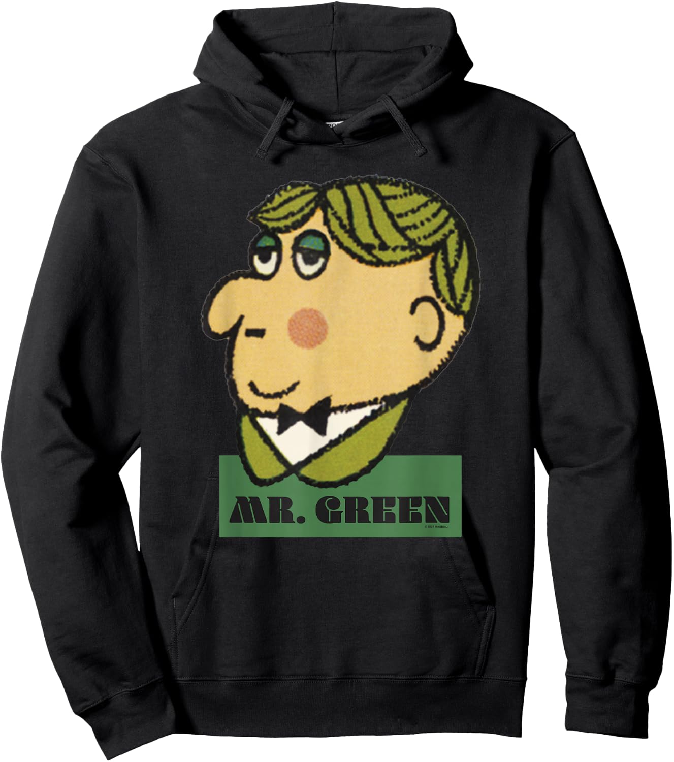 Clue Halloween Mr. Green Big Face Hoodie - Hoodie | Black