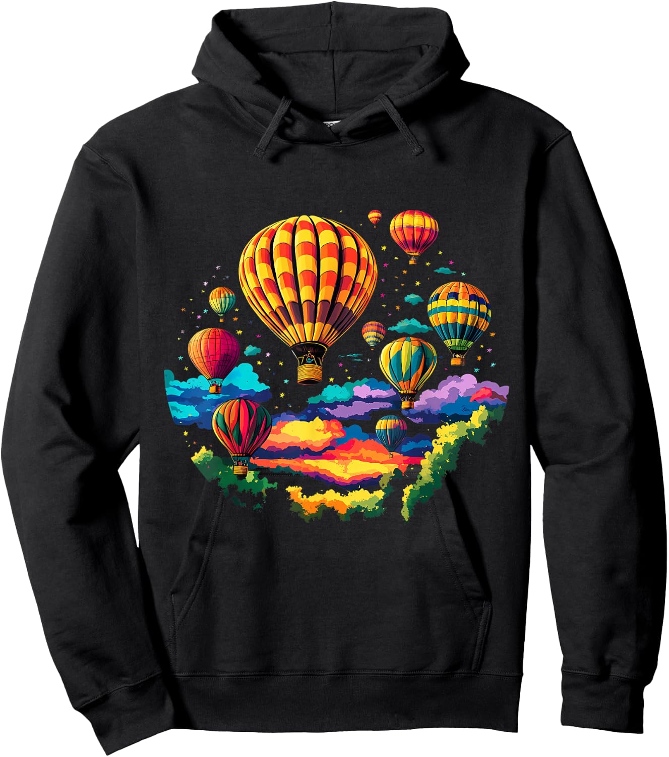 Hot Air Balloon Ride Festival Hot Air Ballooning Hoodie - Hoodie | Black