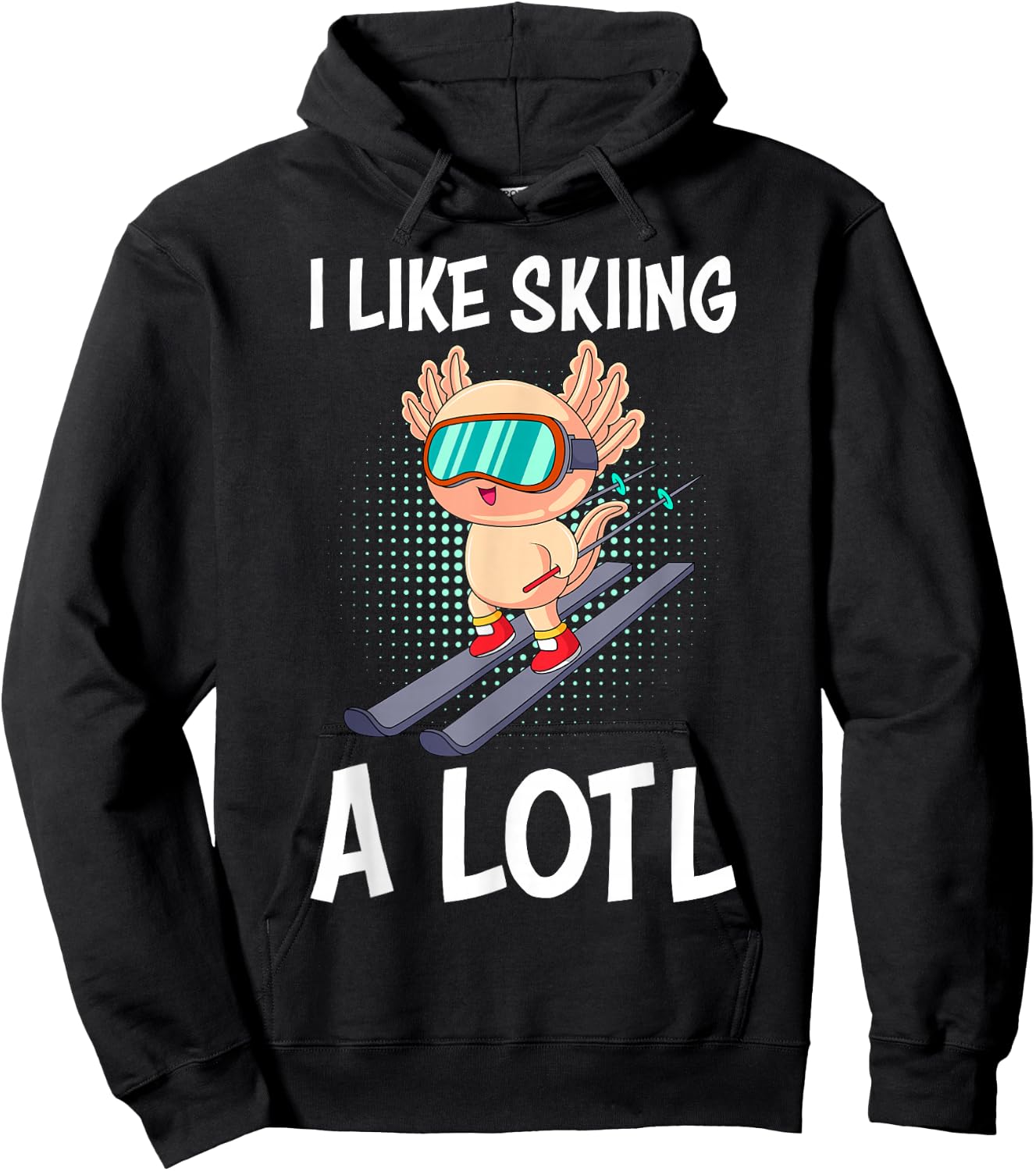 I like Skiing a lotl Ski instructor Ski Ski Hoodie - Hoodie | Black