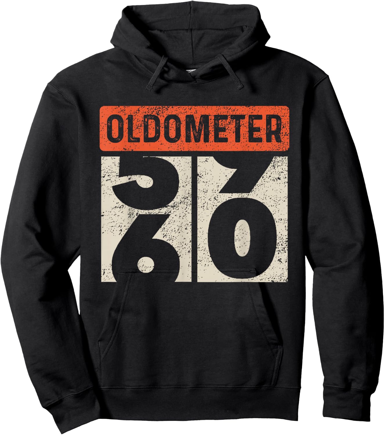 Car Mechanic Odometer Old Meter High Mileage Turning 60 Joke Hoodie - Hoodie | Black