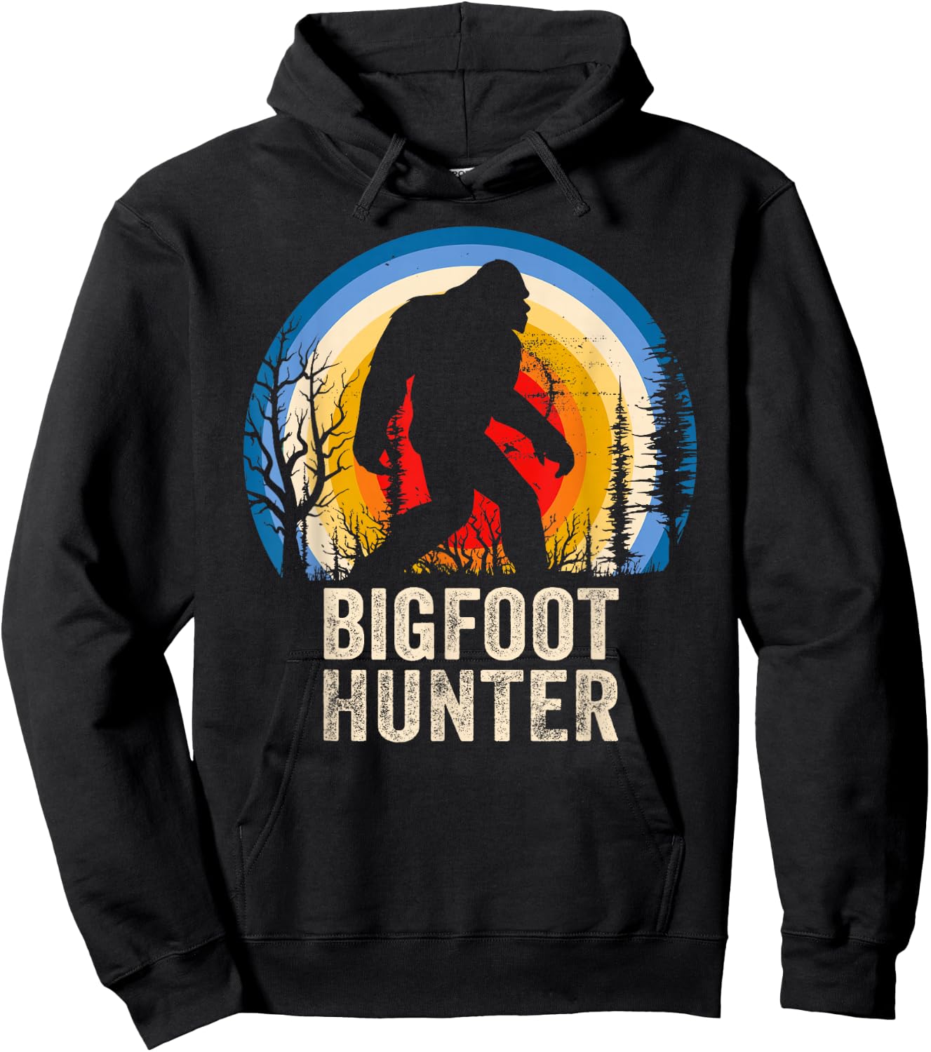 Bigfoot Hunter Hunting for Big foot Hoodie - Hoodie | Black