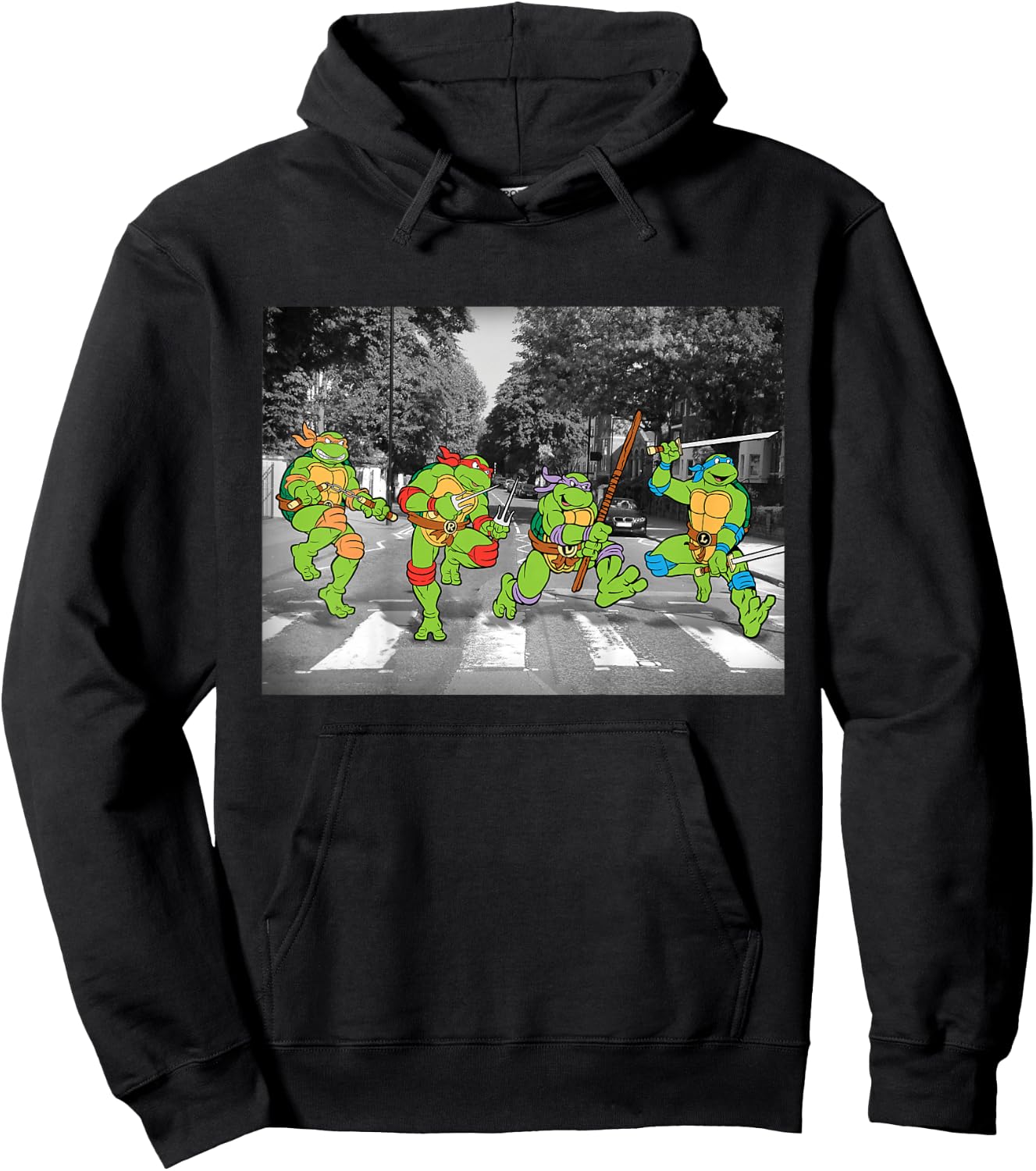 Kids TMNT Group Abbey Road Hoodie - Hoodie | Black