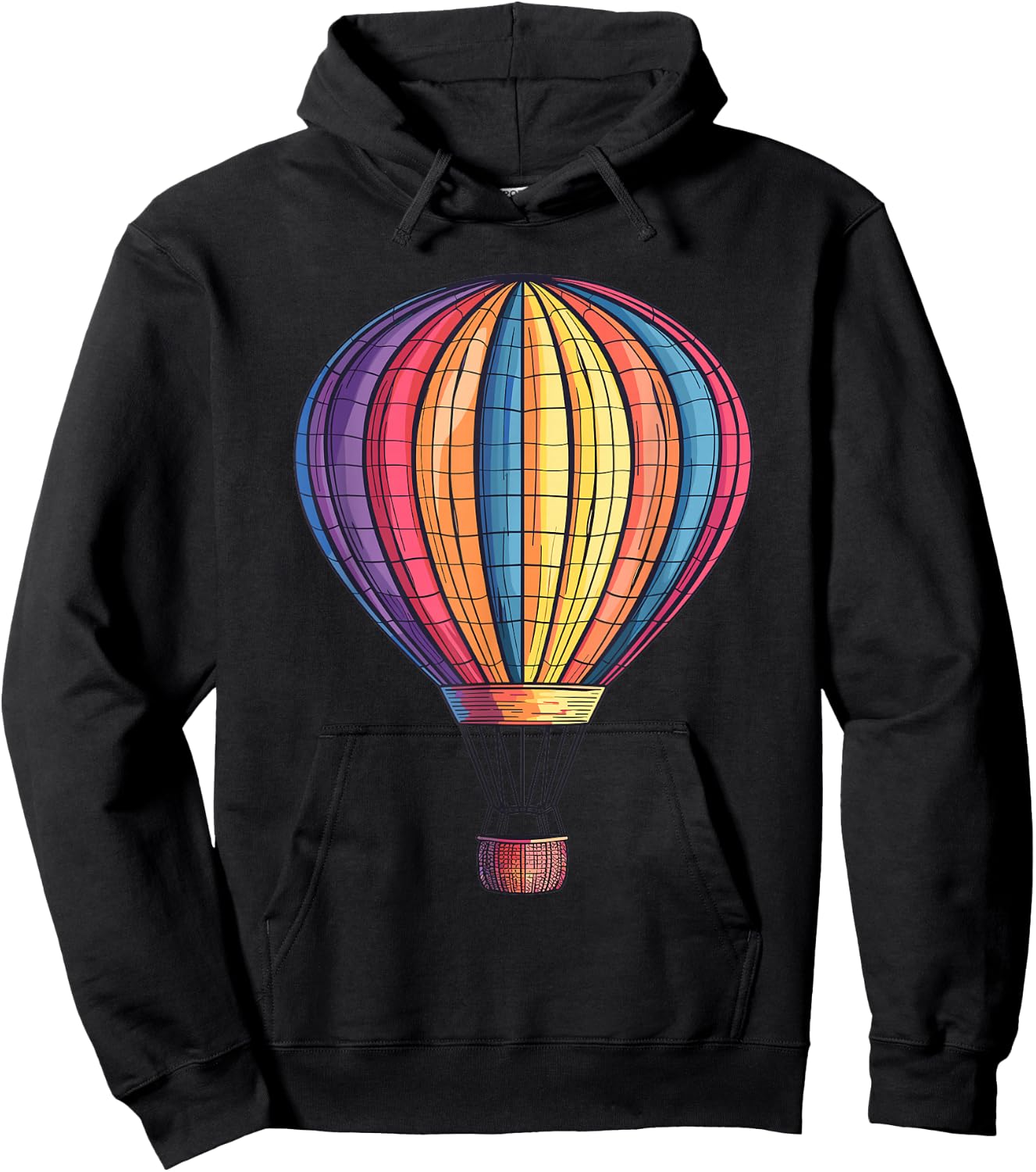 Hot air balloon Hoodie - Hoodie | Black