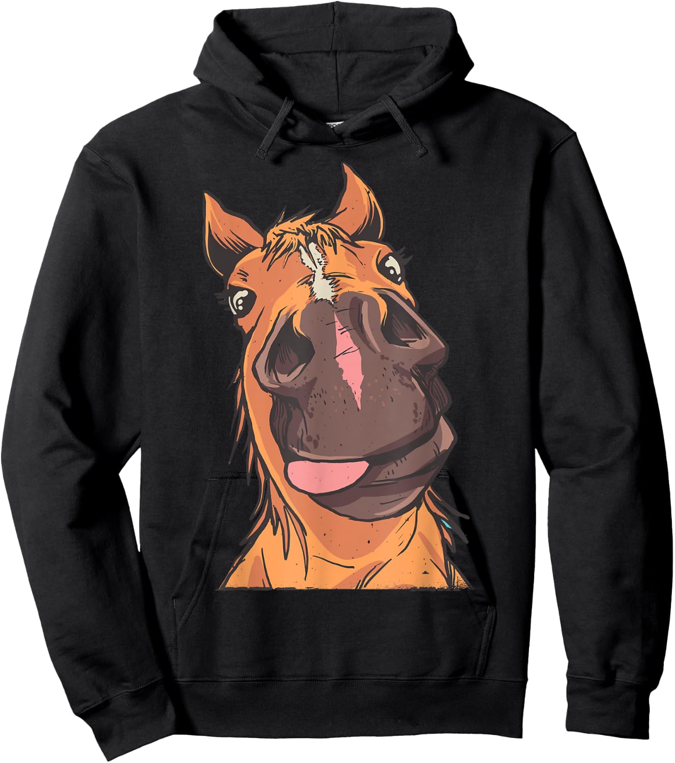 Horse Gifts Funny Horse Riding - -Adult, Black, Short Sleeve, Classic Fit, Small Hoodie - Hoodie | Black