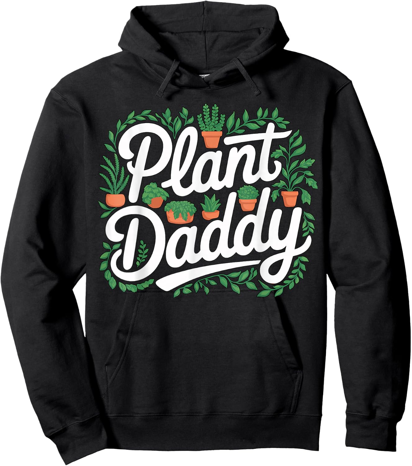 Plant Daddy Cute Houseplant Gardening Hoodie - Hoodie | Black