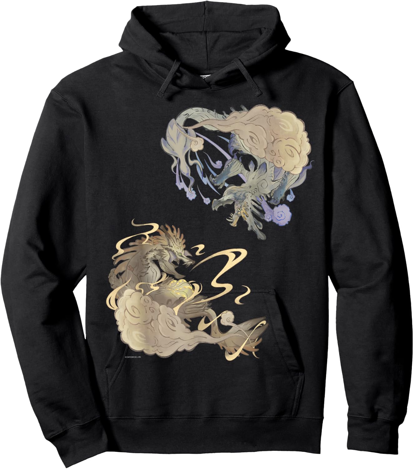 MH RISE Thunder Serpent Narwa&Wind Serpent Ibushi Hoodie - Hoodie | Black
