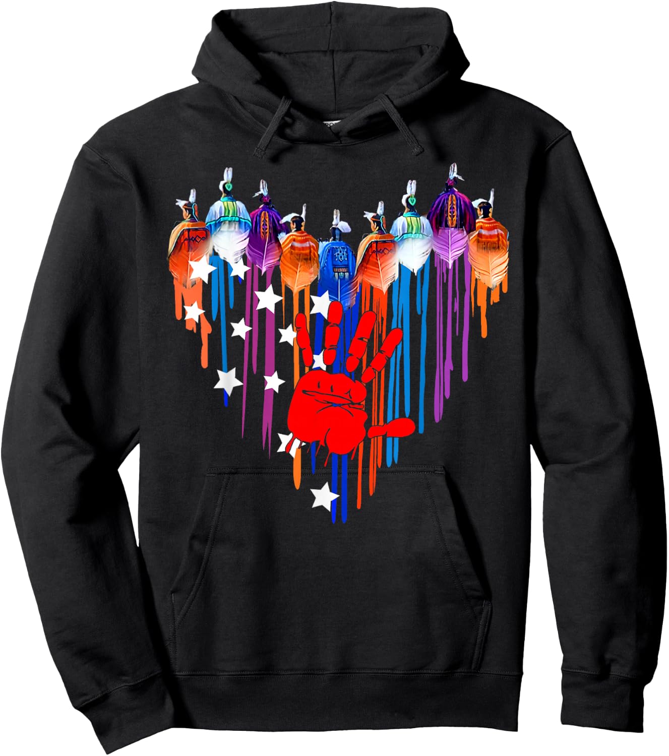 Native Americans Heart Strong Resilent No More Stolen Sister Hoodie - Hoodie | Black