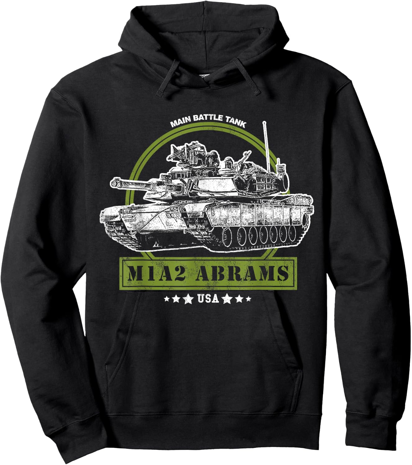 M1A2 Abrams Tank Hoodie - Hoodie | Black