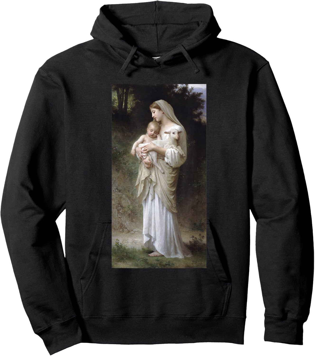 Innocence by William-Adolphe Bouguereau Christian Art Hoodie - Hoodie | Black