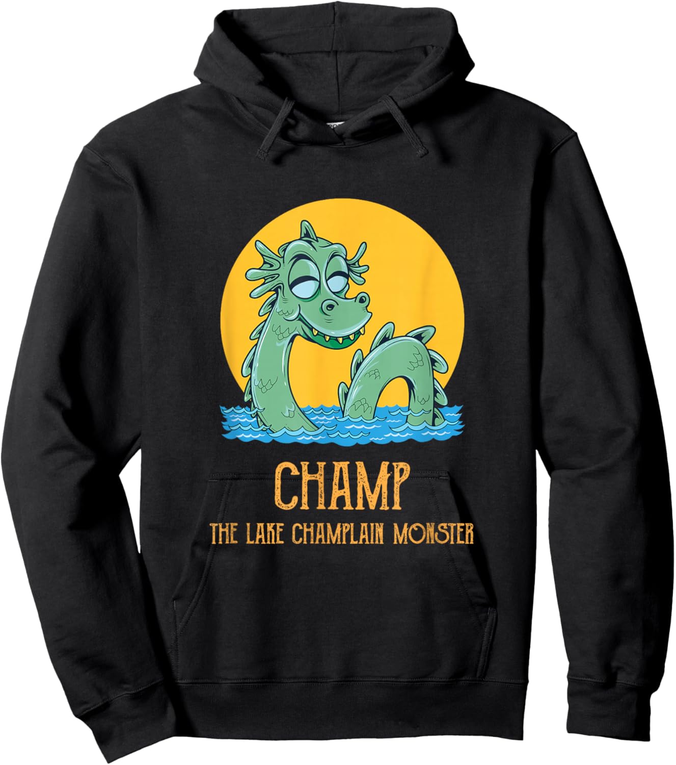 Champ The Lake Champlain Loch Ness Monster Cryptozoology Hoodie - Hoodie | Black