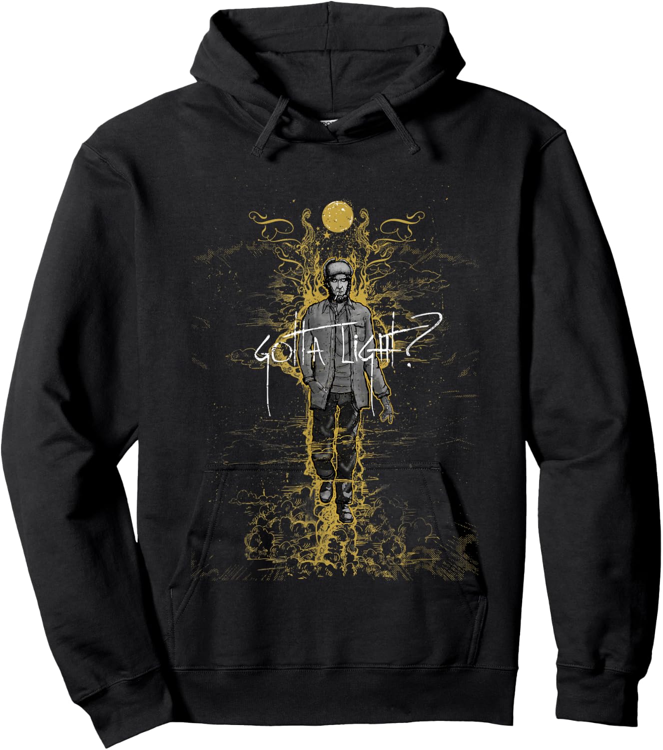 Twin Peaks Gotta Light? Hunstman Sketch Graphic Hoodie - Hoodie | Black