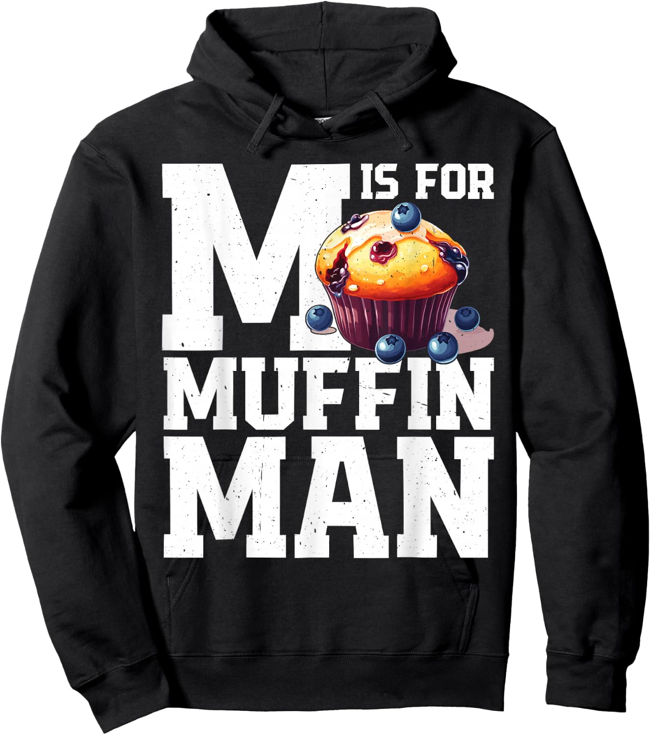 M Is For Muffin Man Hoodie - Hoodie | Black