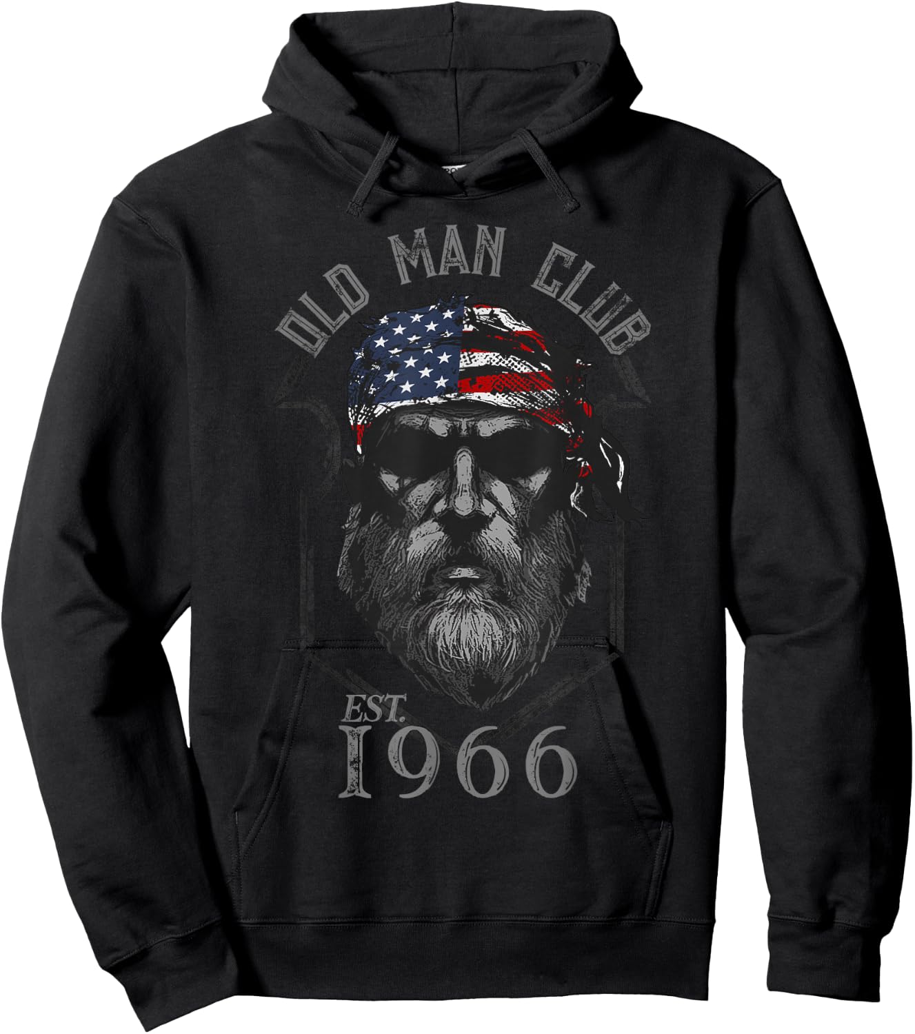 Old Man Club: Established 1966 Hoodie - Hoodie | Black