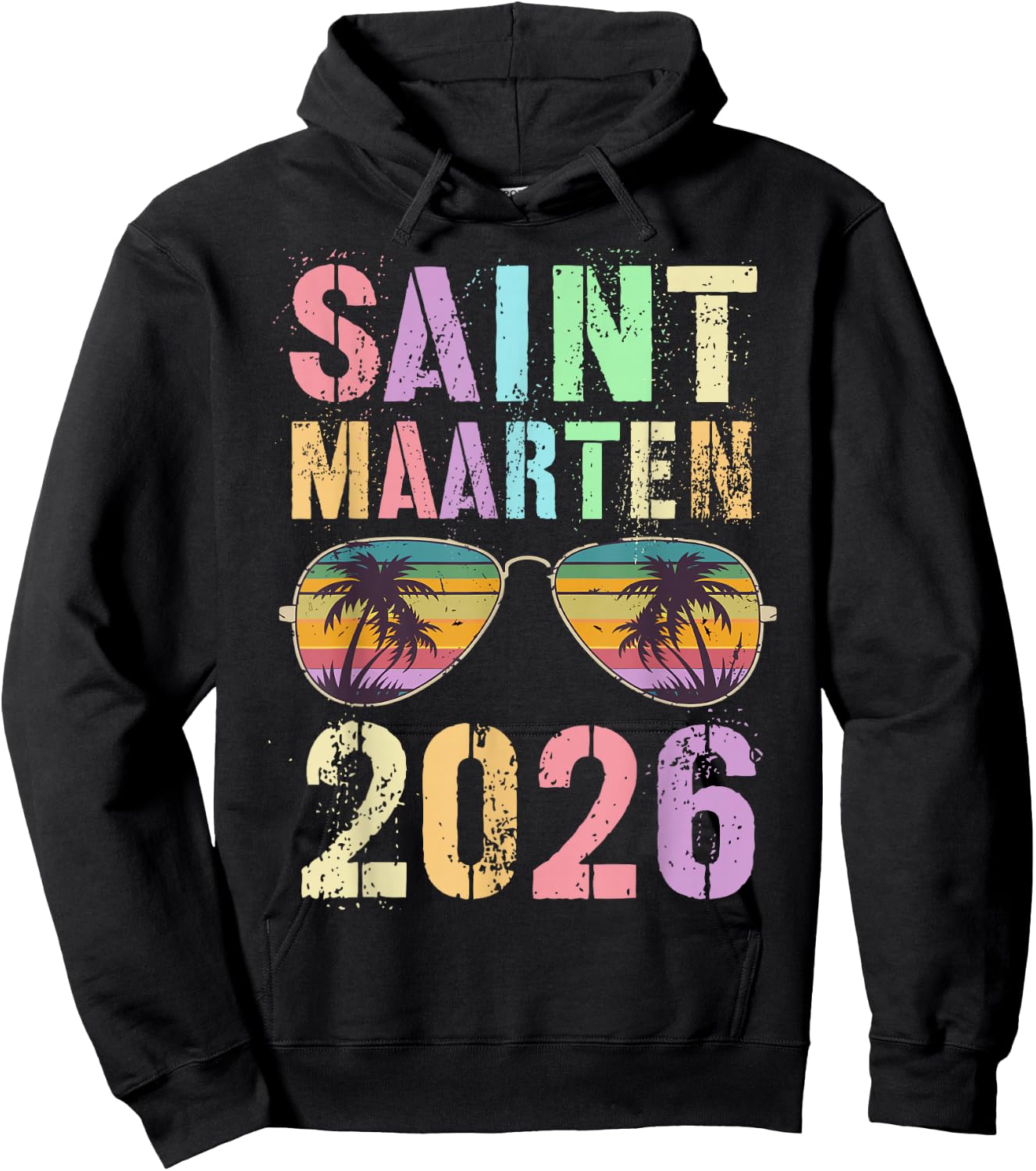 Cute Saint Maarten 2026 Trip Swim Vacay Matching BFF Mom Hoodie - Hoodie | Black