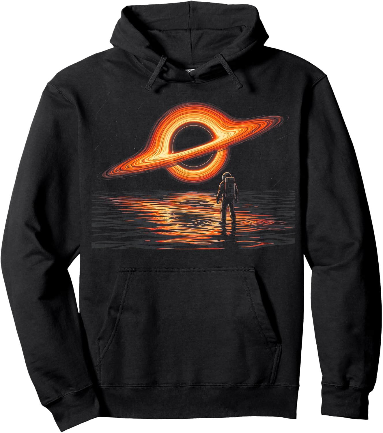 Black Hole Event Horizon Astronaut Sci-Fi Space Exploration Hoodie - Hoodie | Black