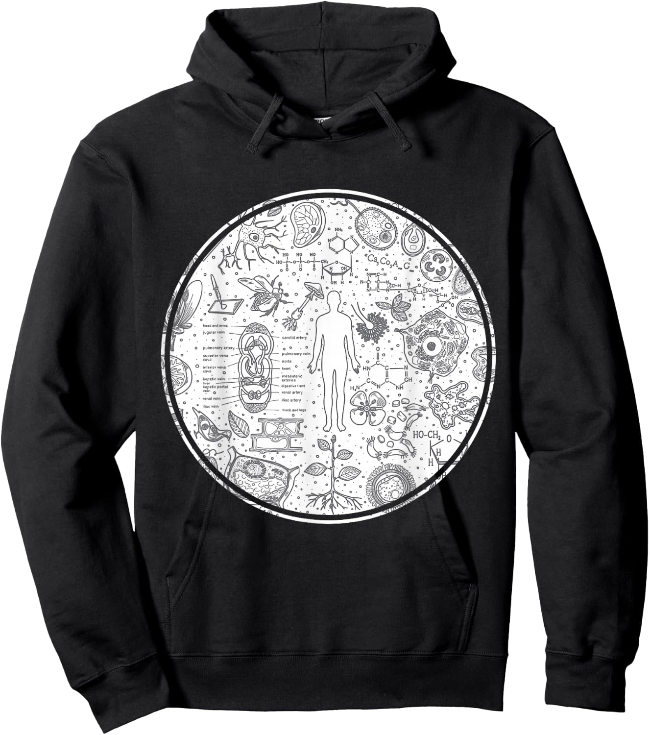 Anatomy People Science Gift Biology Hoodie - Hoodie | Black