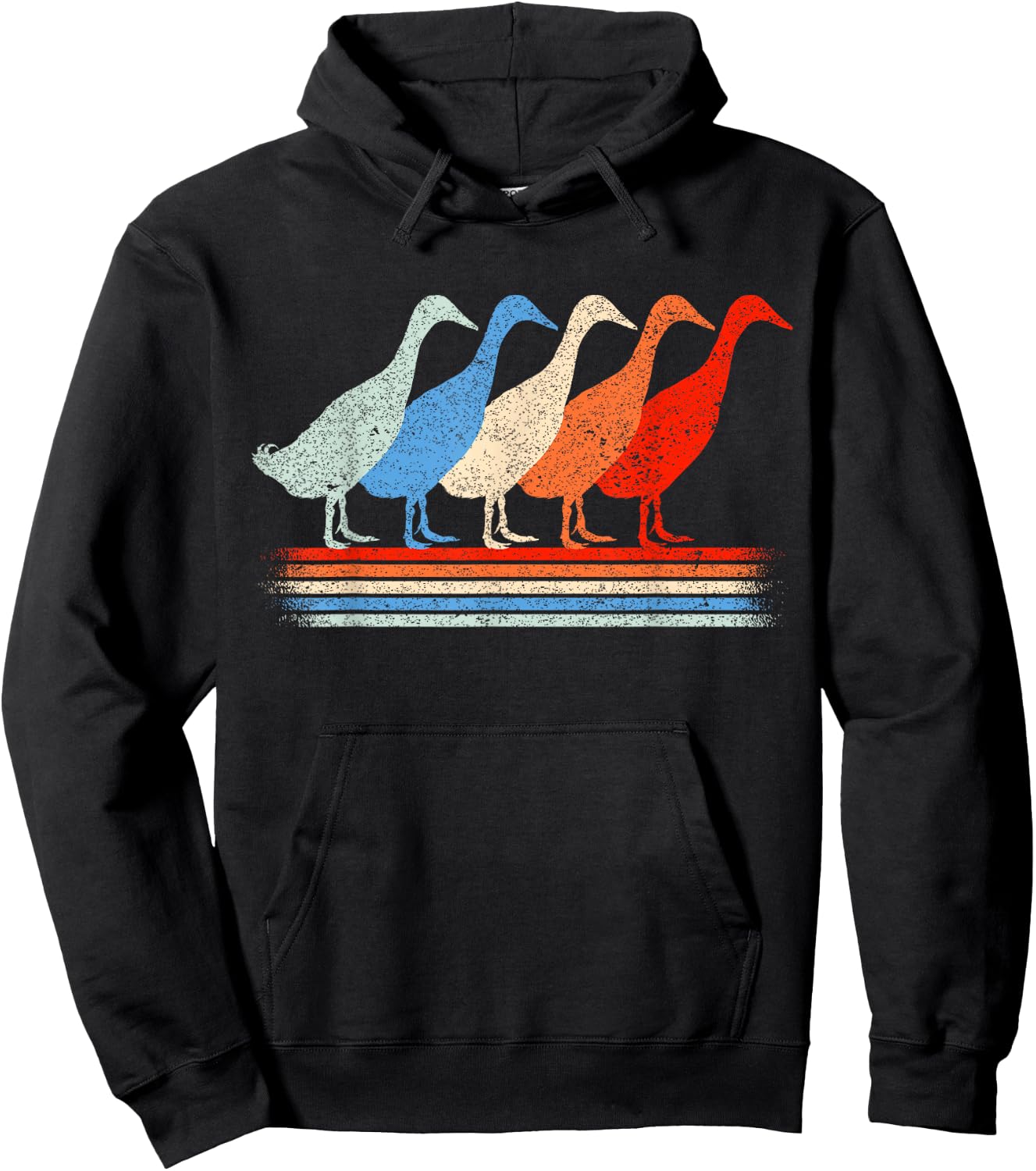 Runner duck lovers runner ducks Hoodie - Hoodie | Black