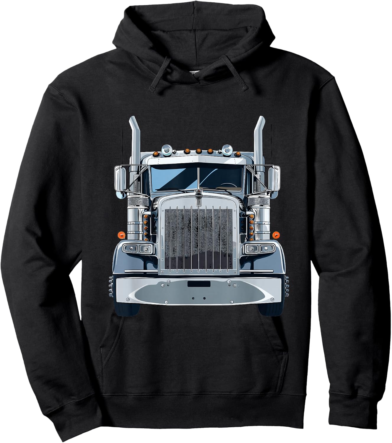 Semi Truck Driver Hoodie - Hoodie | Black