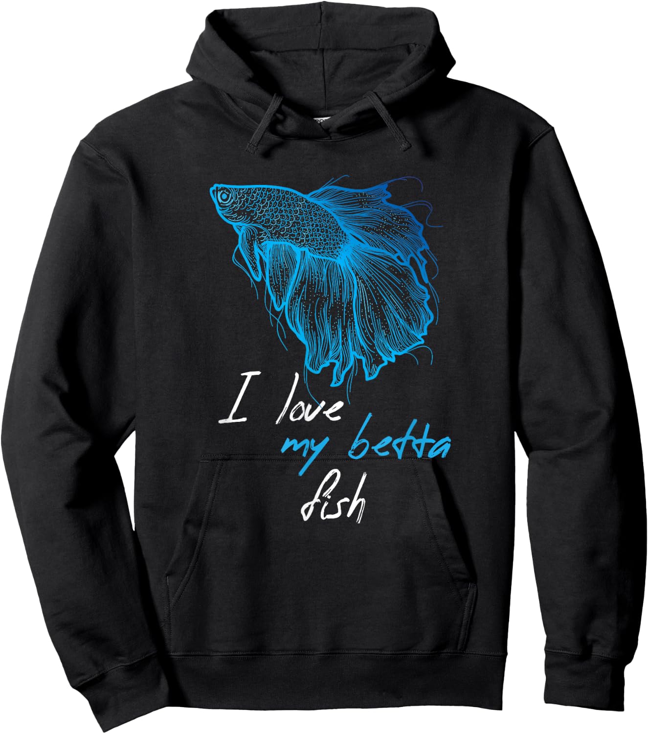 I Love My BETTA Fish Hoodie - Hoodie | Black